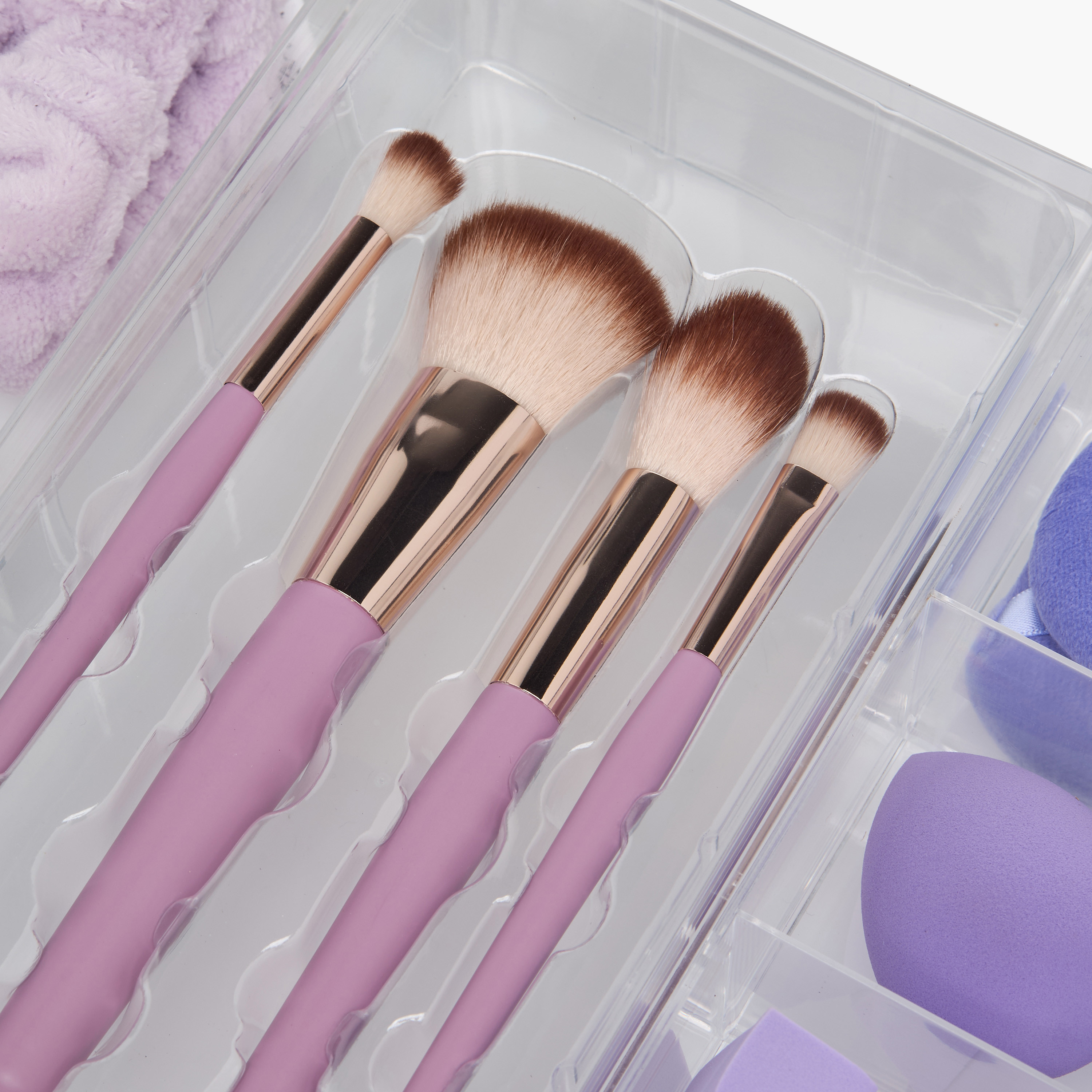 Assorted Makeup Accessory Set with Tiered Organiser-household-storage-cosmeticorganizing-makeuporganizersandsets-image-5
