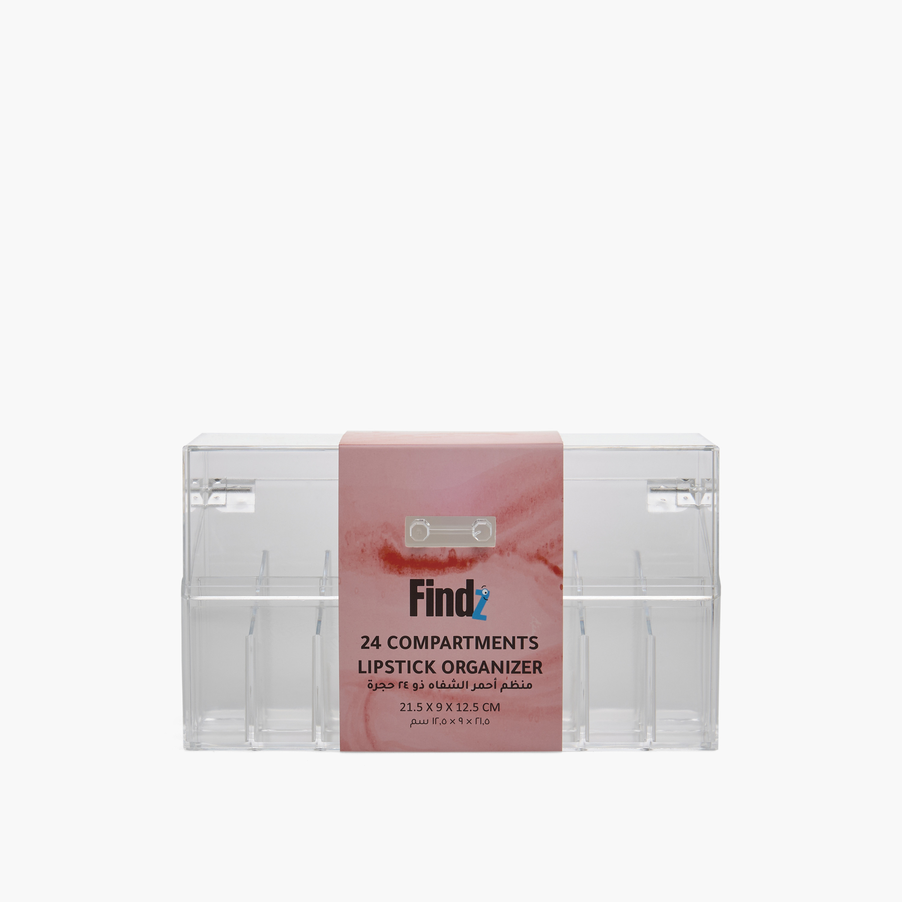Lipstick 24-Compartment Organizer with Lid-household-storage-cosmeticorganizing-makeuporganizersandsets-image-5