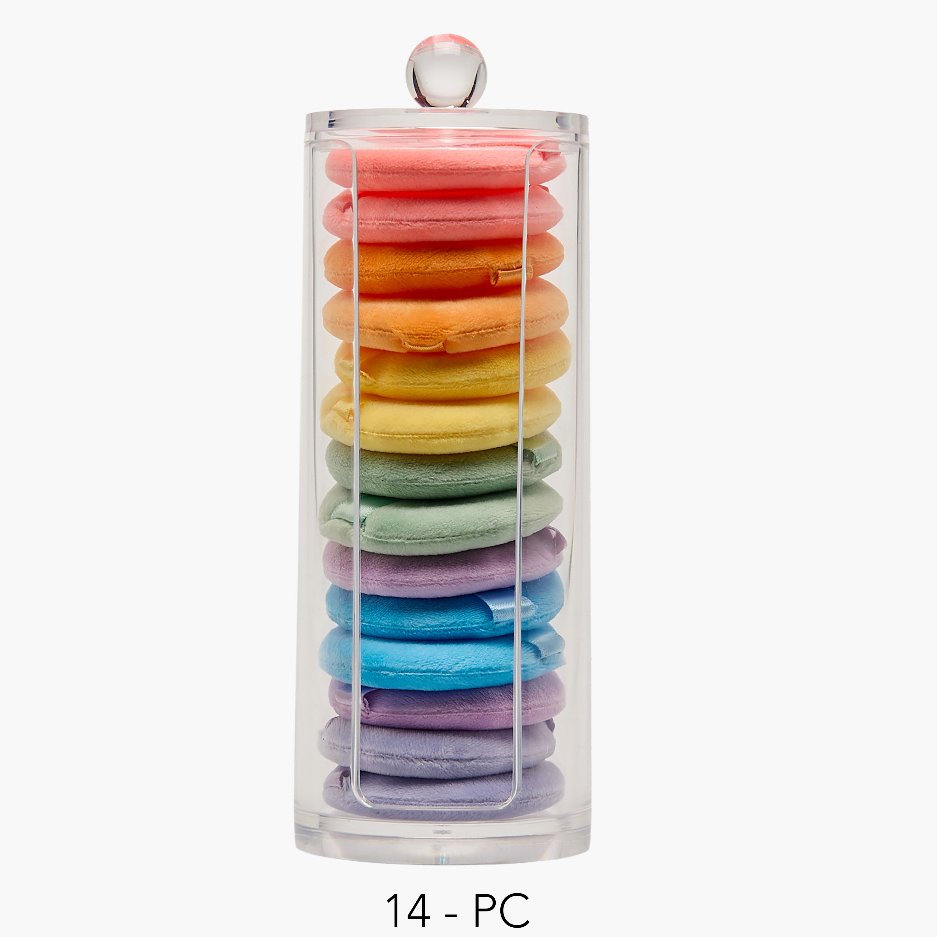 طقم إسفنجات بودرة 14 قطعة مع منظم من فايندز-beautyandpersonalcare-makeup-brushesandaccessories-accessories-image-1