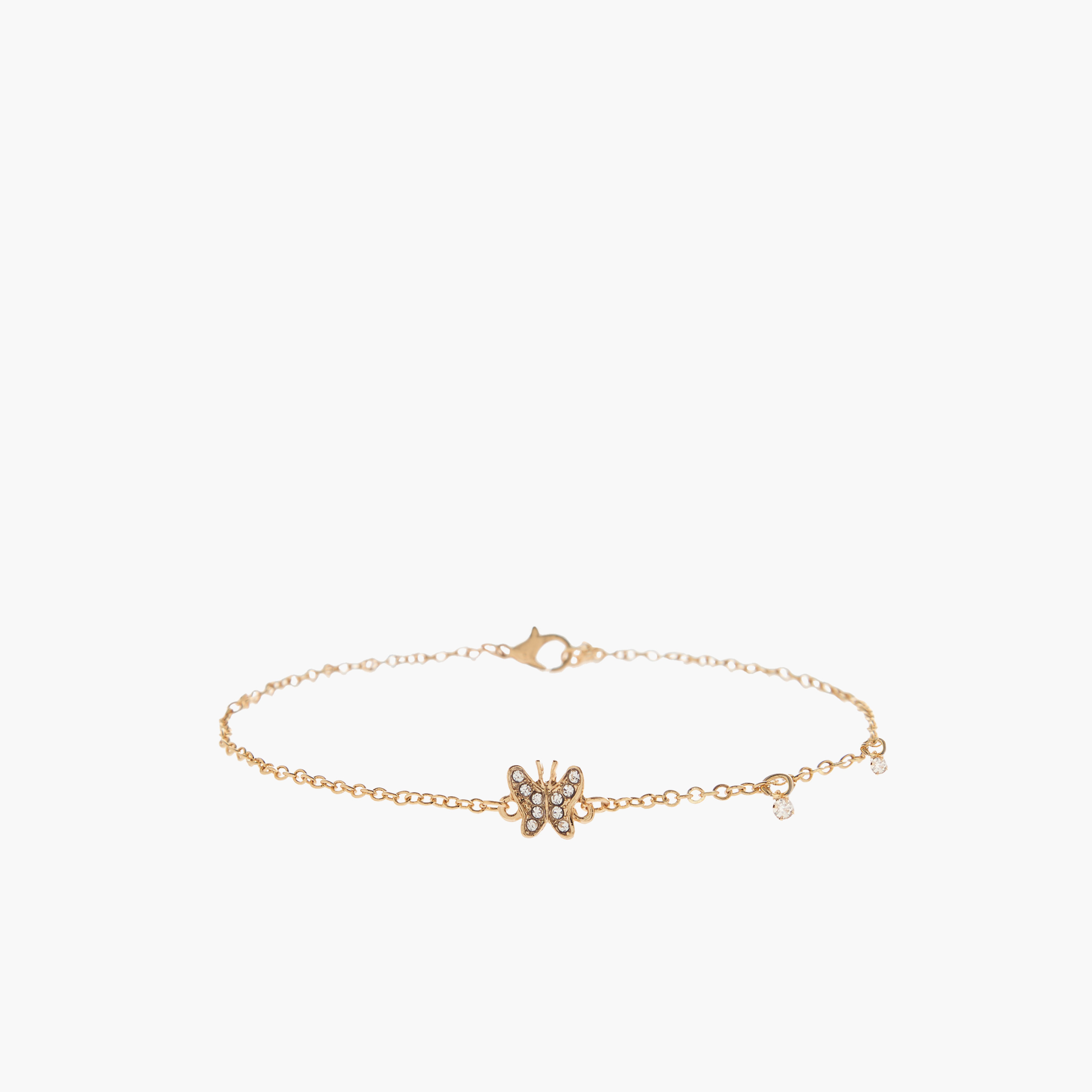 خلخال بتزيينات فراشة ميتاليك-women-watchesandjewellery-jewellery-anklets-image-4