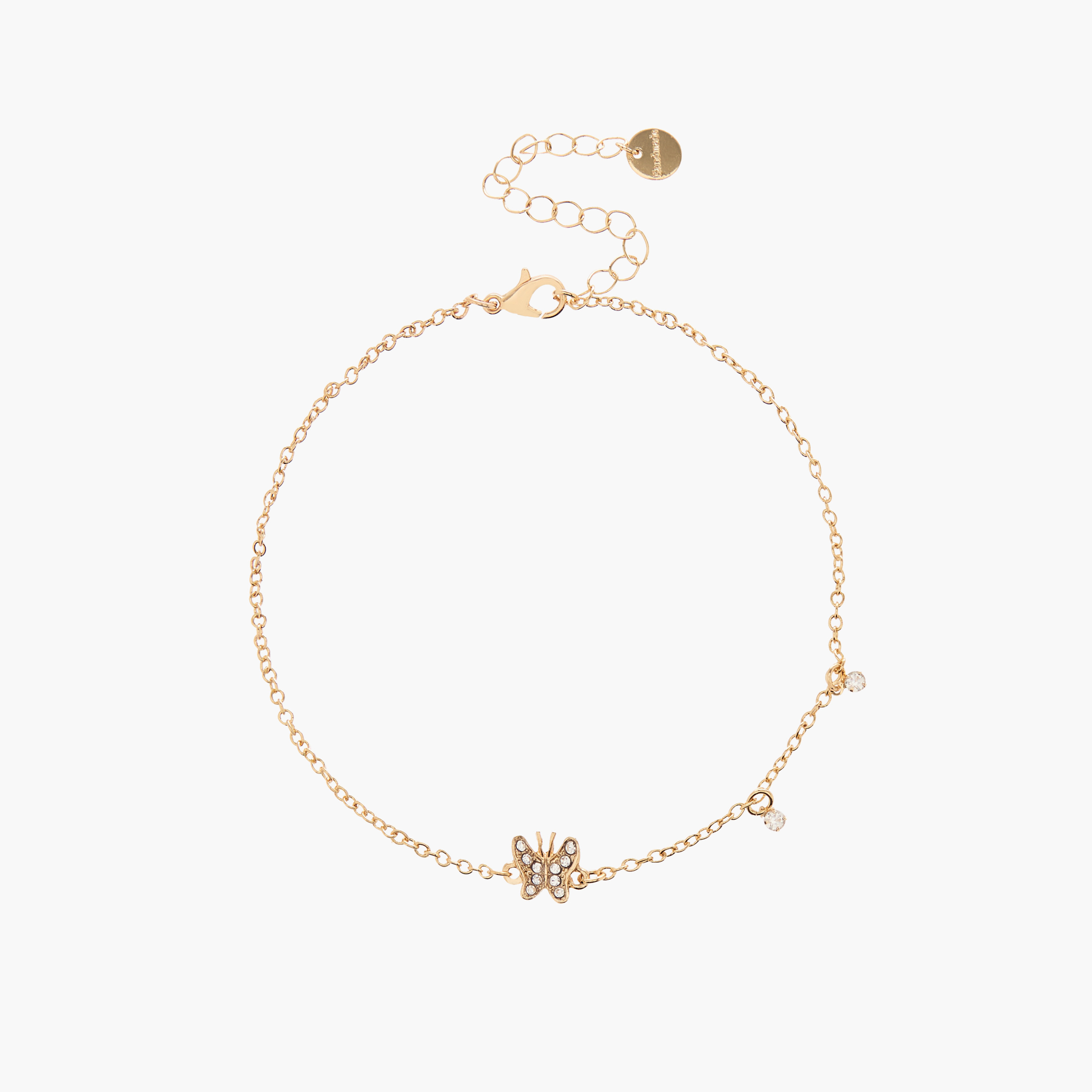 خلخال بتزيينات فراشة ميتاليك-women-watchesandjewellery-jewellery-anklets-image-3