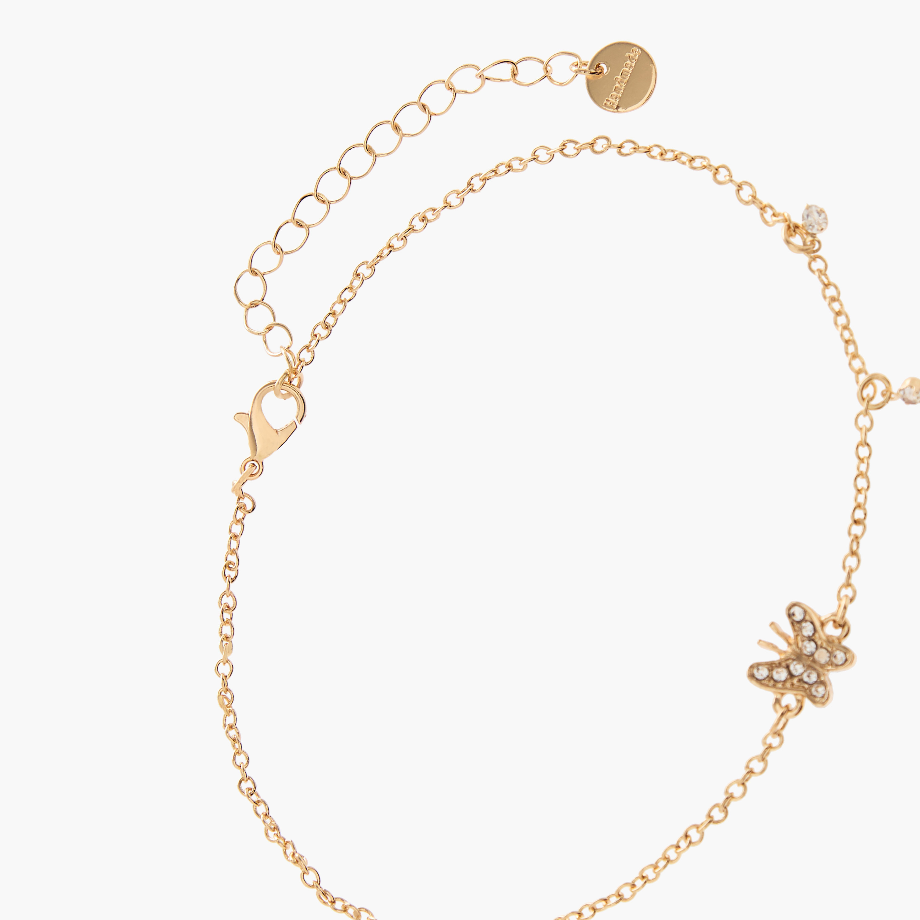 خلخال بتزيينات فراشة ميتاليك-women-watchesandjewellery-jewellery-anklets-image-2