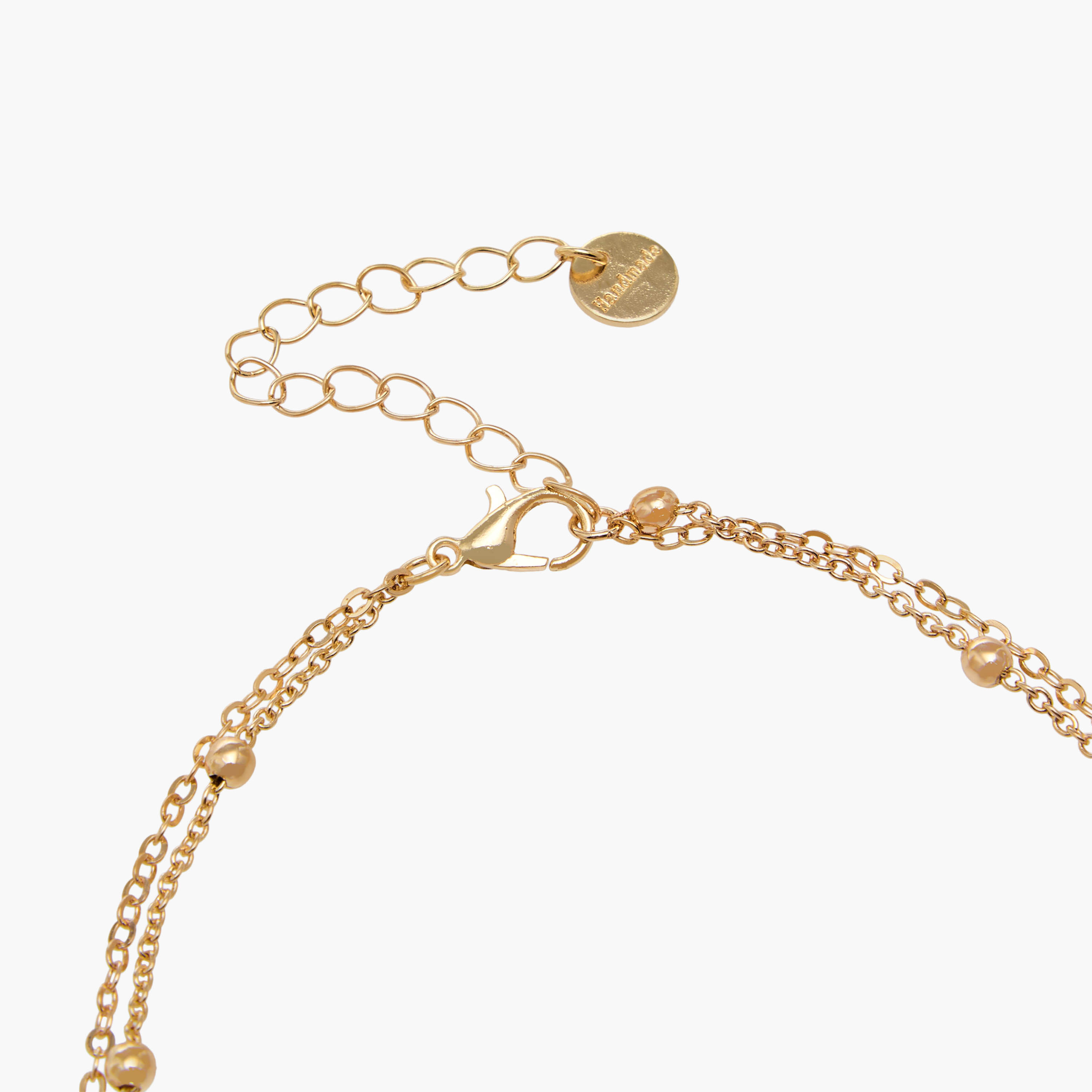 خلخال متعدد الطبقات مطلي بالذهب ومزين بالحجر-women-watchesandjewellery-jewellery-anklets-image-1
