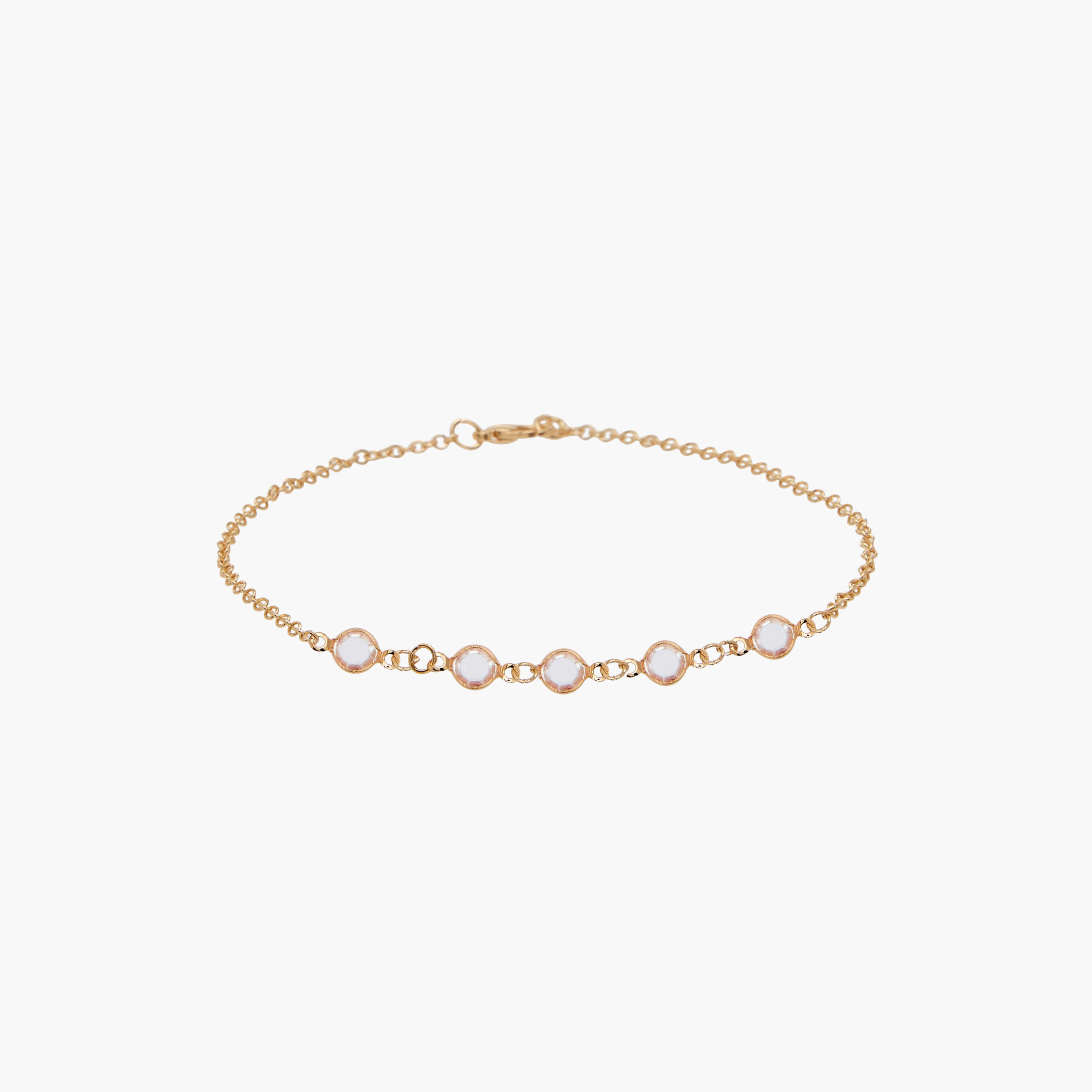 خلاخيل مطلية بالذهب ومزينة بدلايات - عبوة 3 قطع-women-watchesandjewellery-jewellery-anklets-image-8