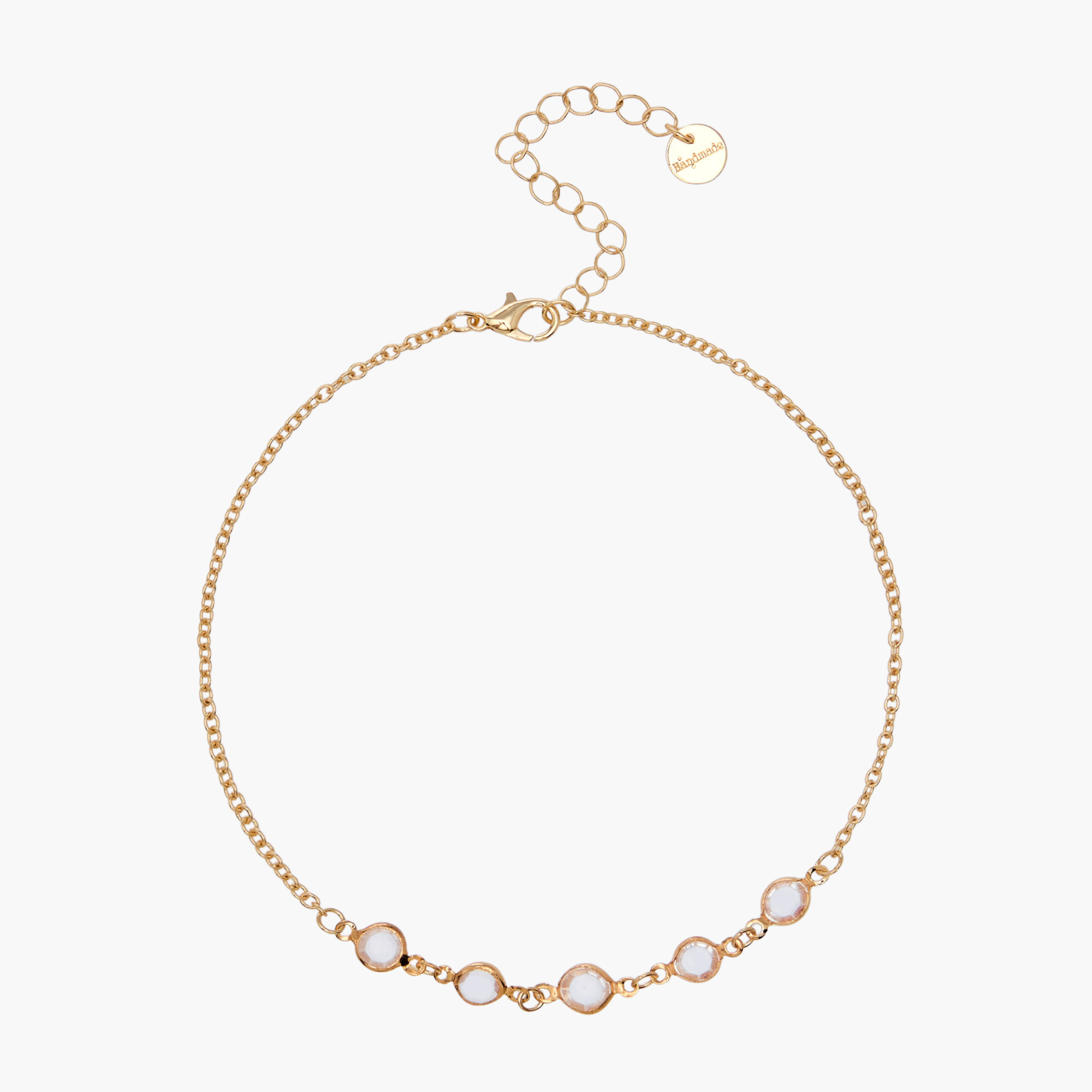 خلاخيل مطلية بالذهب ومزينة بدلايات - عبوة 3 قطع-women-watchesandjewellery-jewellery-anklets-image-5
