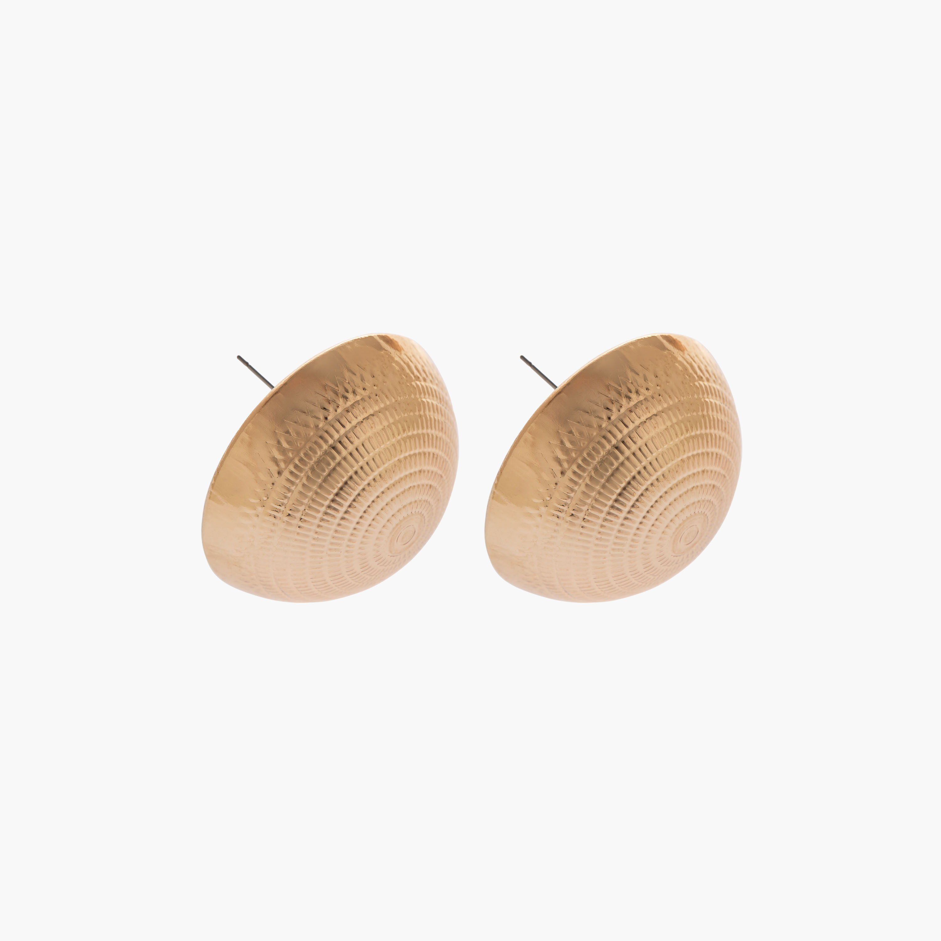 Gold Tone Stud Earrings with Pushback Closure-women-watchesandjewellery-jewellery-earrings-image-2