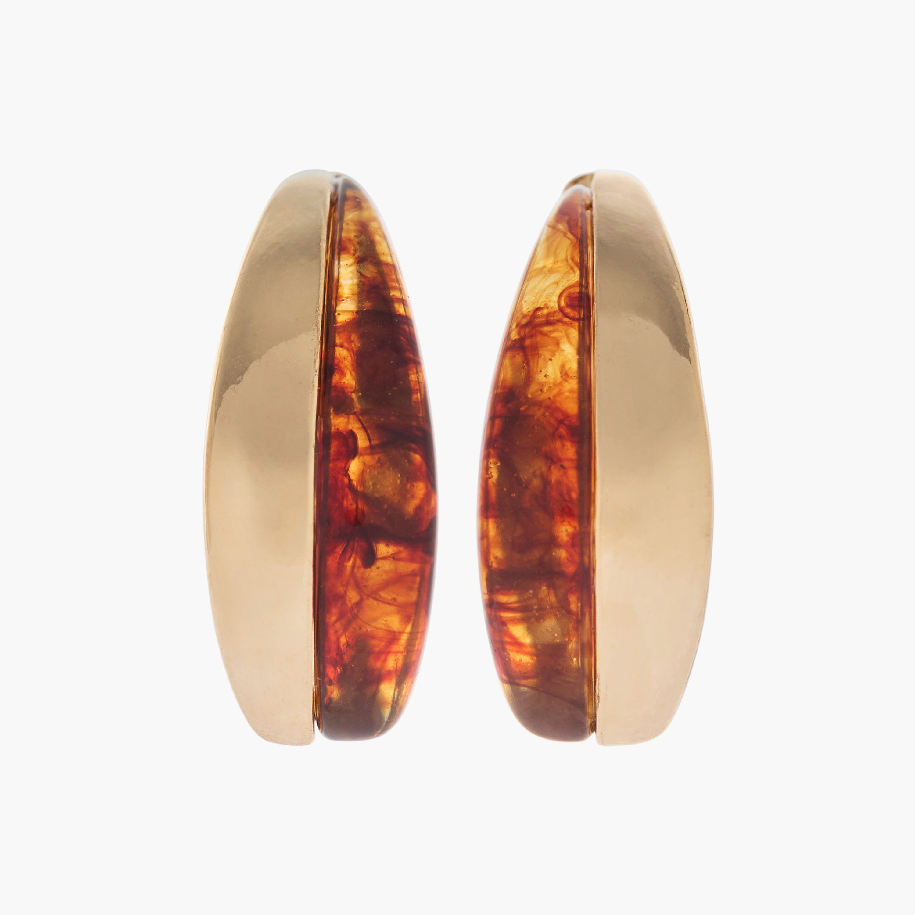 Metallic Tear Drop Earrings with Pushback Closure-women-watchesandjewellery-jewellery-earrings-image-1