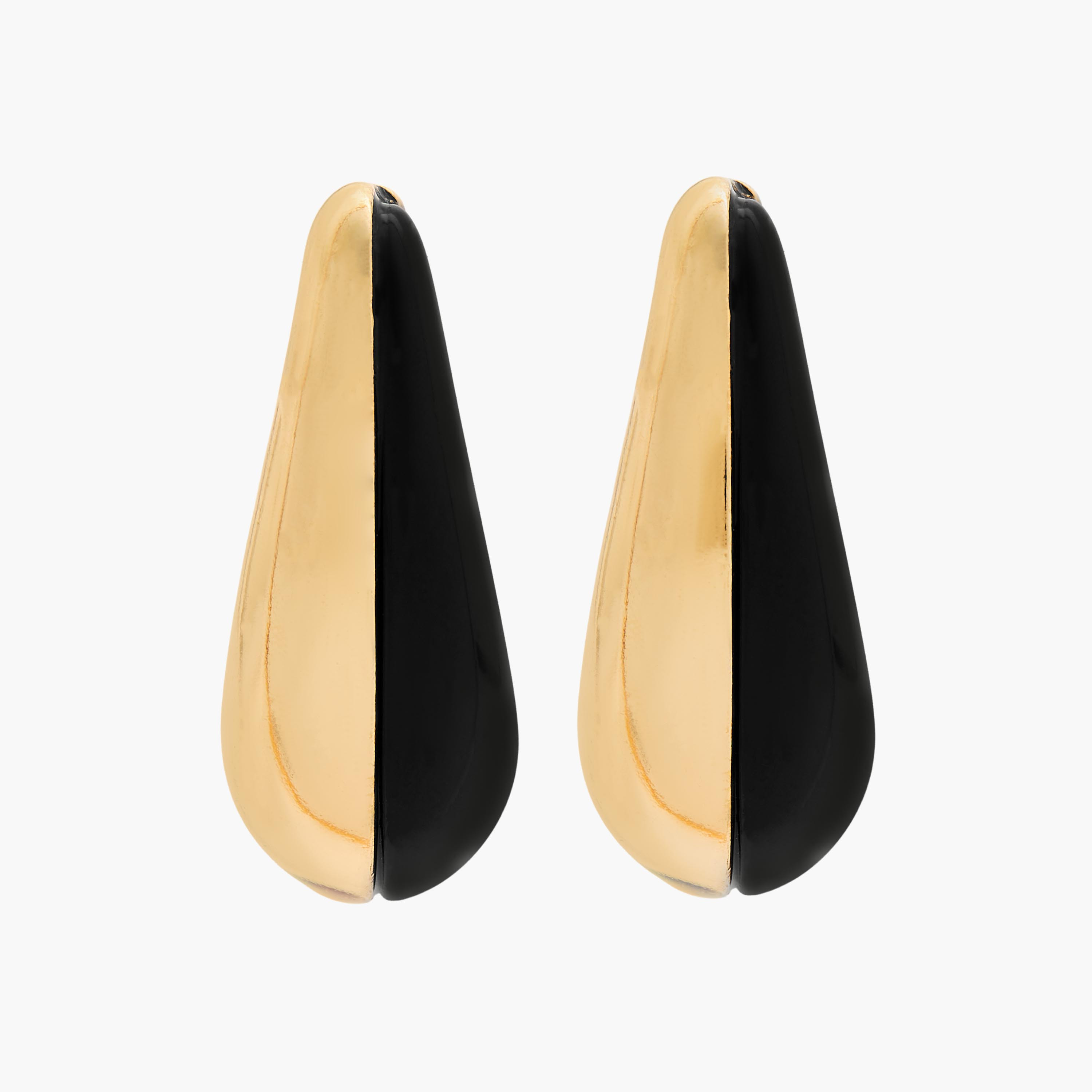 Metallic Hoop Earrings with Pushback Closure-women-watchesandjewellery-jewellery-earrings-image-1