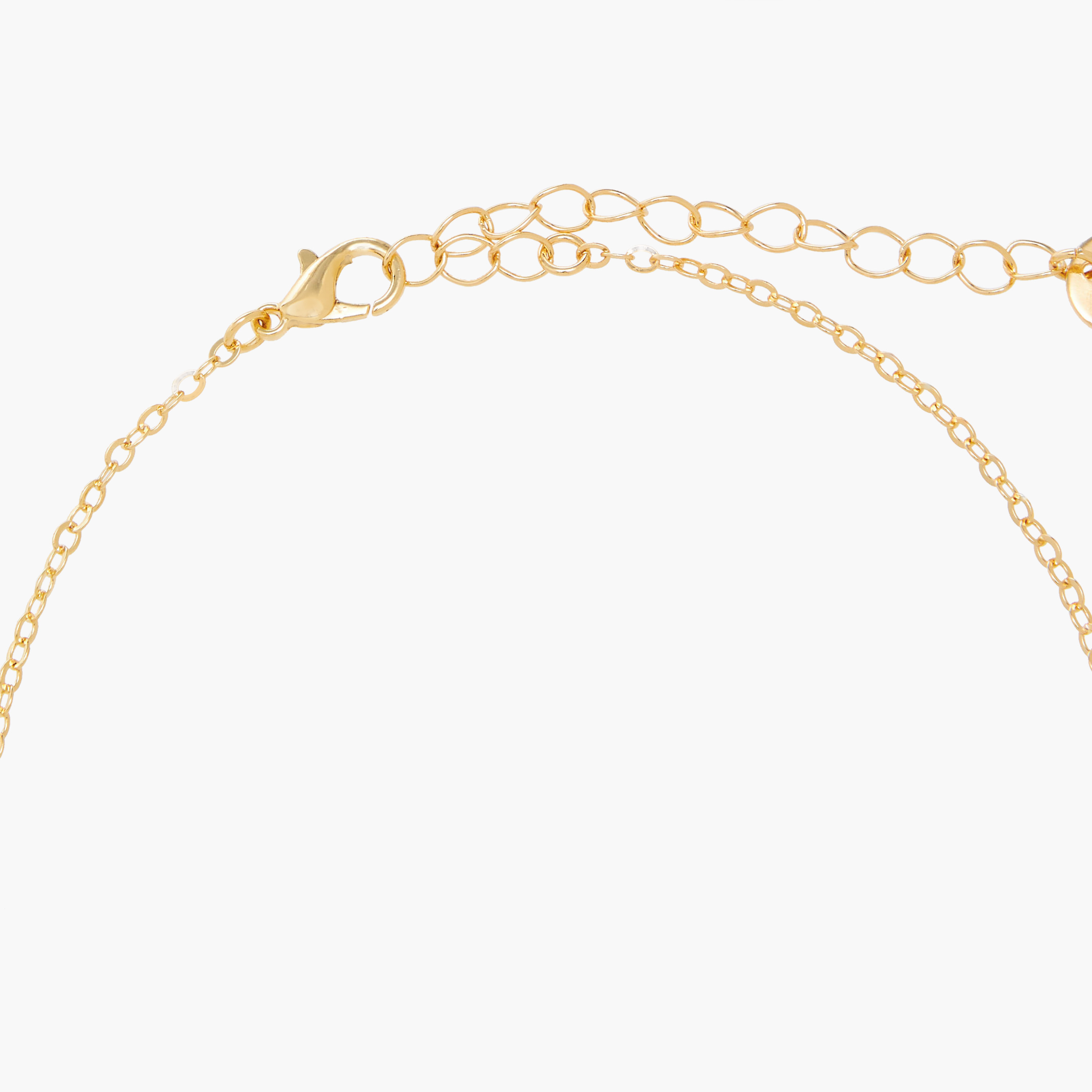 خلاخيل ميتاليك مزينة بدلايات - طقم من 4 قطع-women-watchesandjewellery-jewellery-anklets-image-1