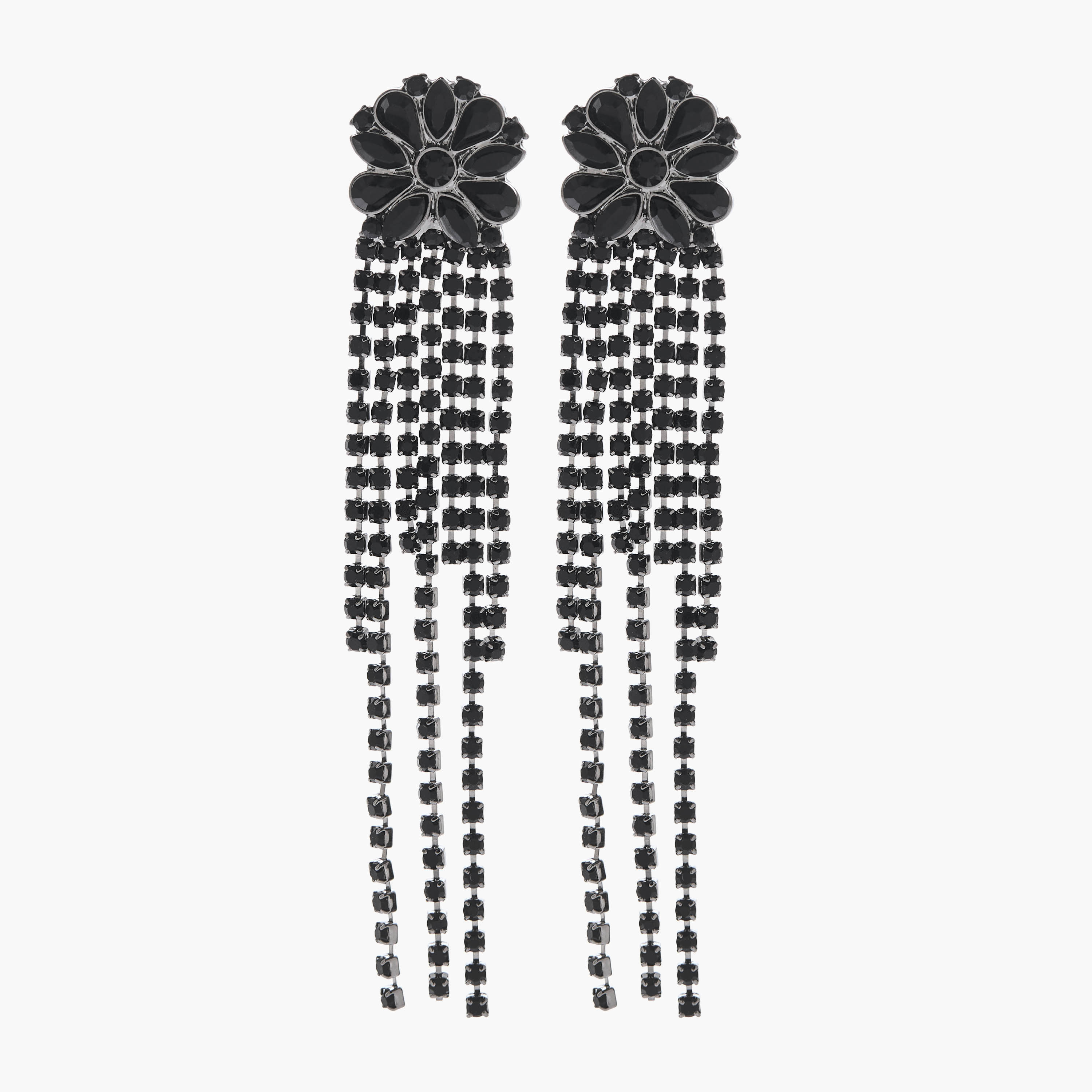 Stone Embellished Dangler Earrings with Pushback Closure-women-watchesandjewellery-jewellery-earrings-image-1