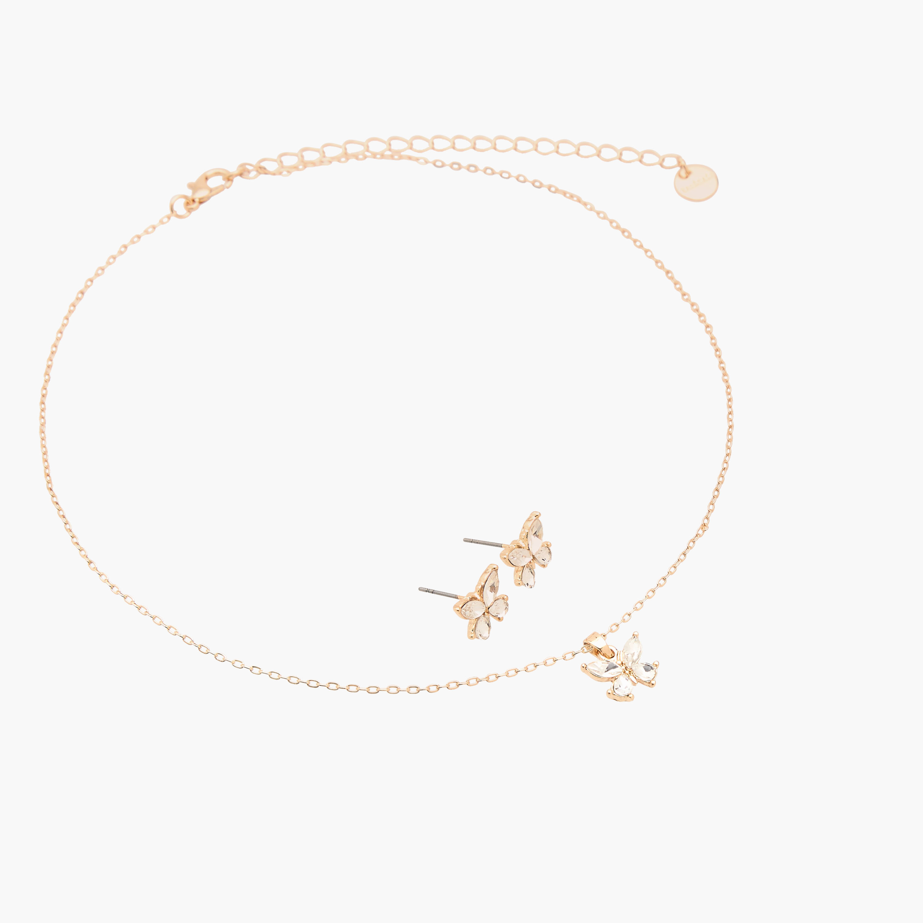Set of 2 - Stone Embellished Necklace and Earrings-women-watchesandjewellery-jewellery-jewellerysets-image-5