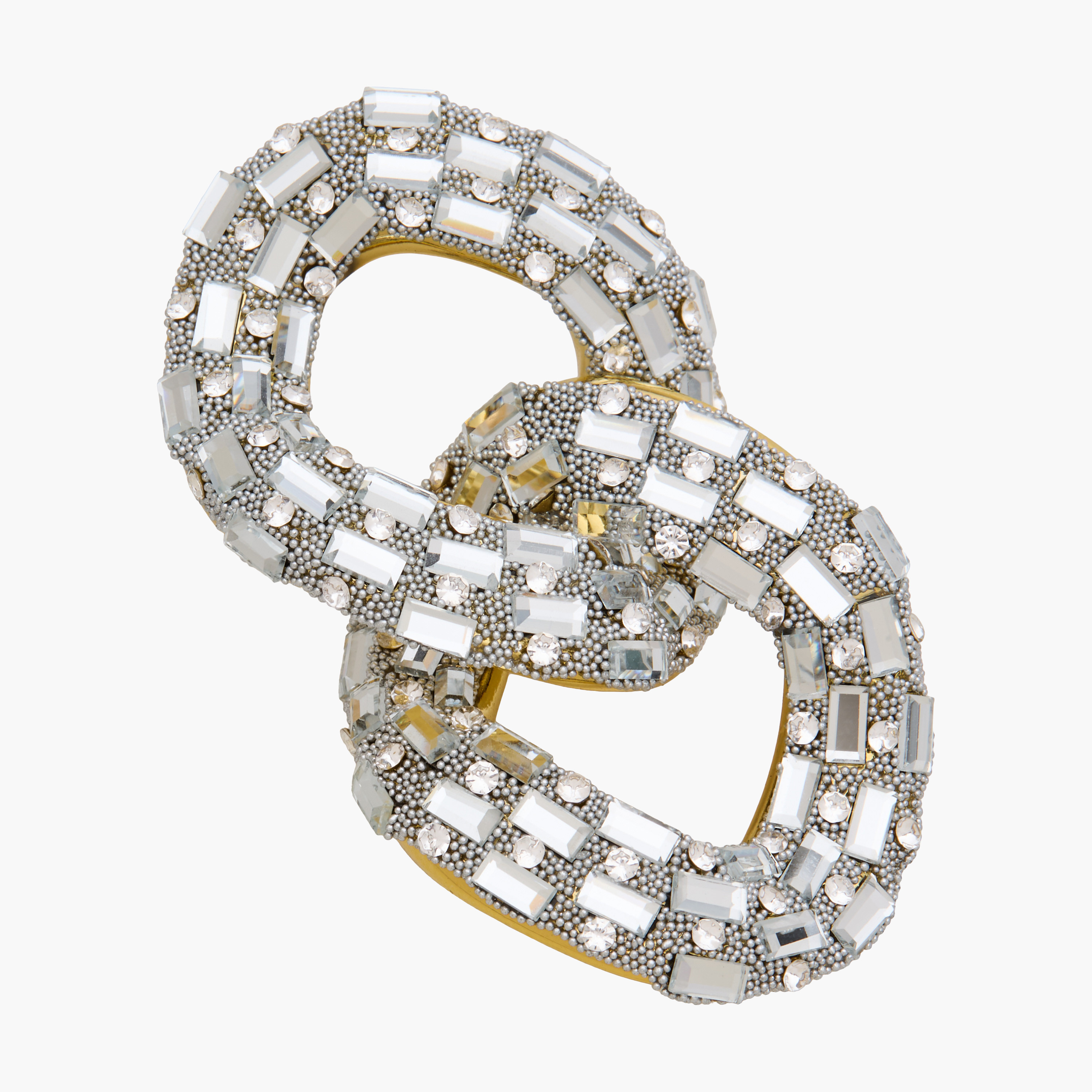 Silver Tone Embellished Earrings with Pushback Closure-women-watchesandjewellery-jewellery-earrings-image-4