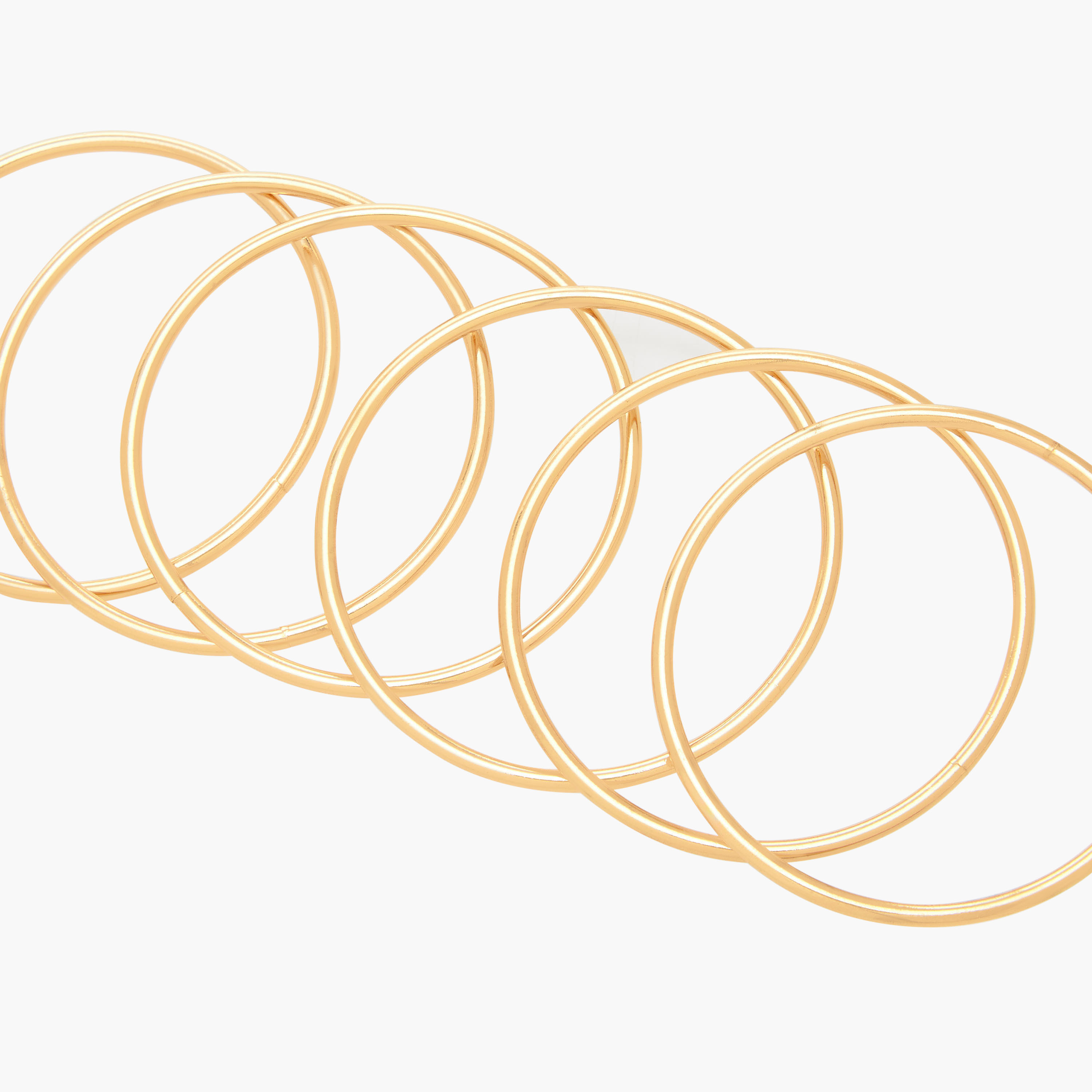 Pack of 6 Gold Tone Bangle-women-watchesandjewellery-jewellery-banglesandbracelets-image-4