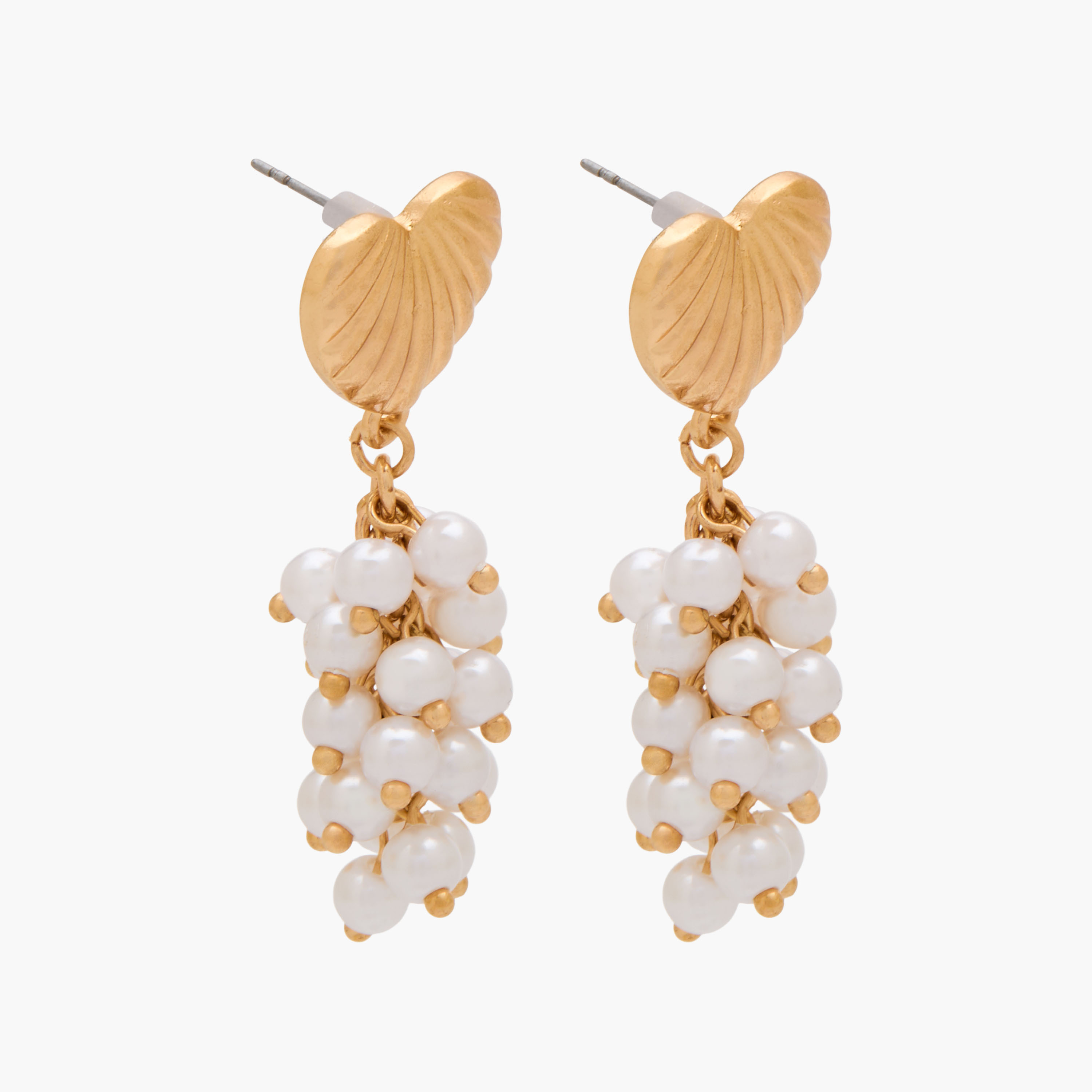 Pack of 2 Metal Pearl Embellished Drop Earrings with Pushback Closure-women-watchesandjewellery-jewellery-earrings-image-3