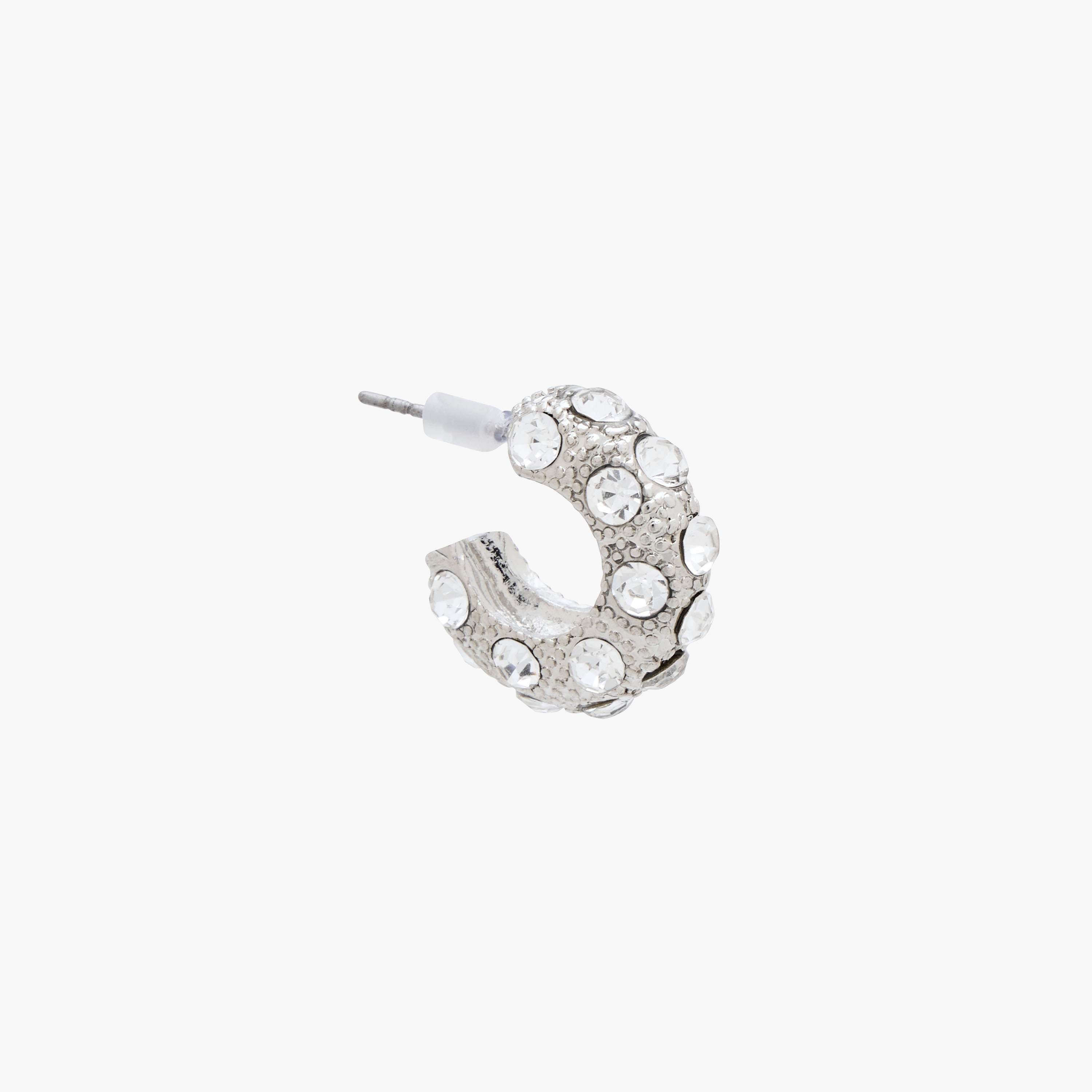 Pack of 2 Silver Tone Stone Embellished Earrings with Pushback Closure-women-watchesandjewellery-jewellery-earrings-image-3