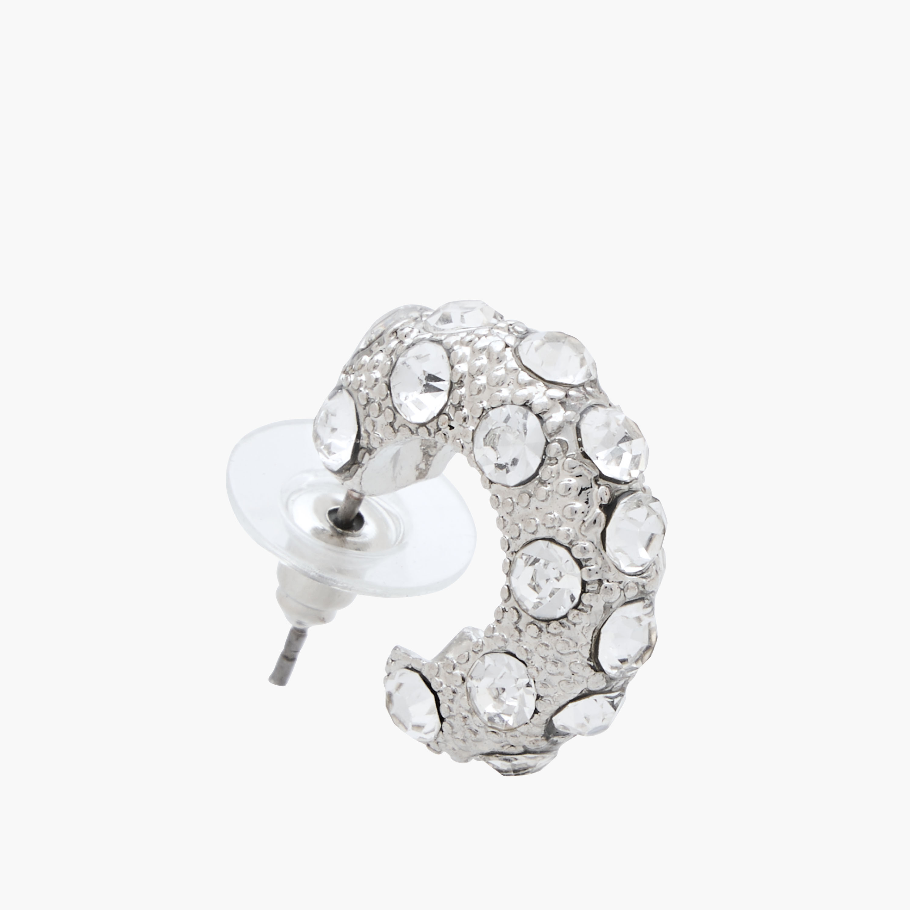 Pack of 2 Silver Tone Stone Embellished Earrings with Pushback Closure-women-watchesandjewellery-jewellery-earrings-image-5