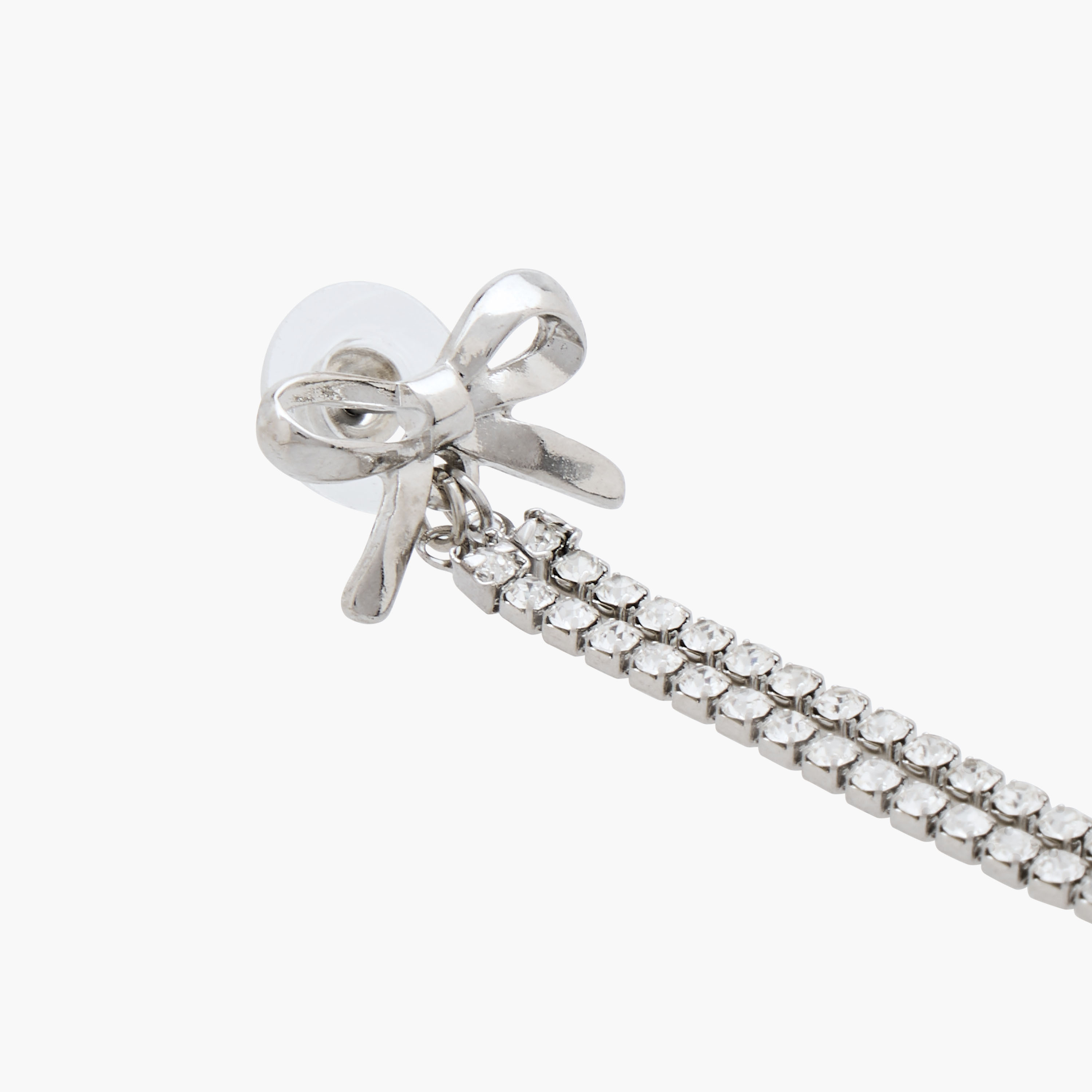 Pack of 2 Silver Tone Stone Embellished Earrings with Pushback Closure-women-watchesandjewellery-jewellery-earrings-image-5