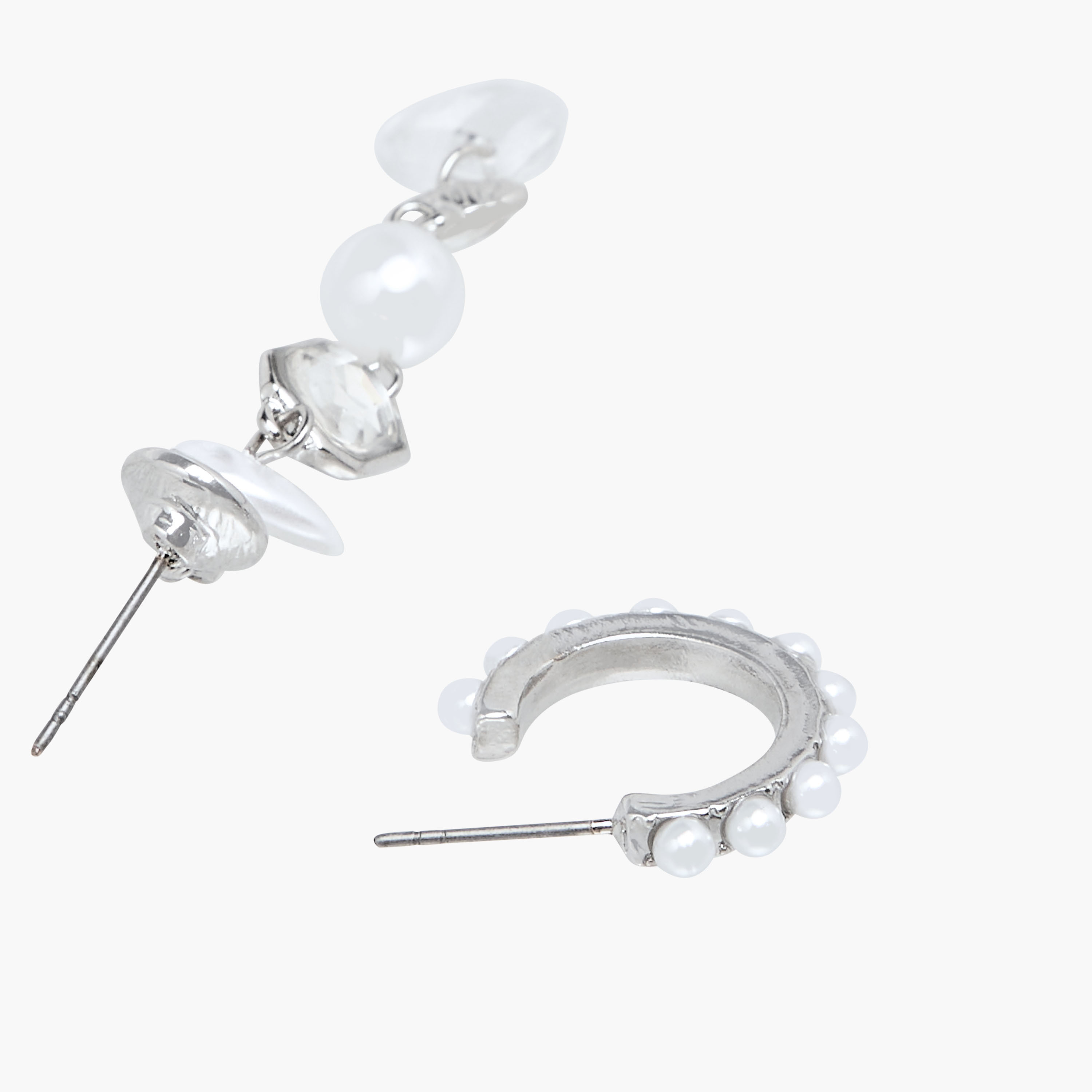 حلقان مزينة بمكبس إغلاق - عبوة من زوجين-women-watchesandjewellery-jewellery-earrings-image-5
