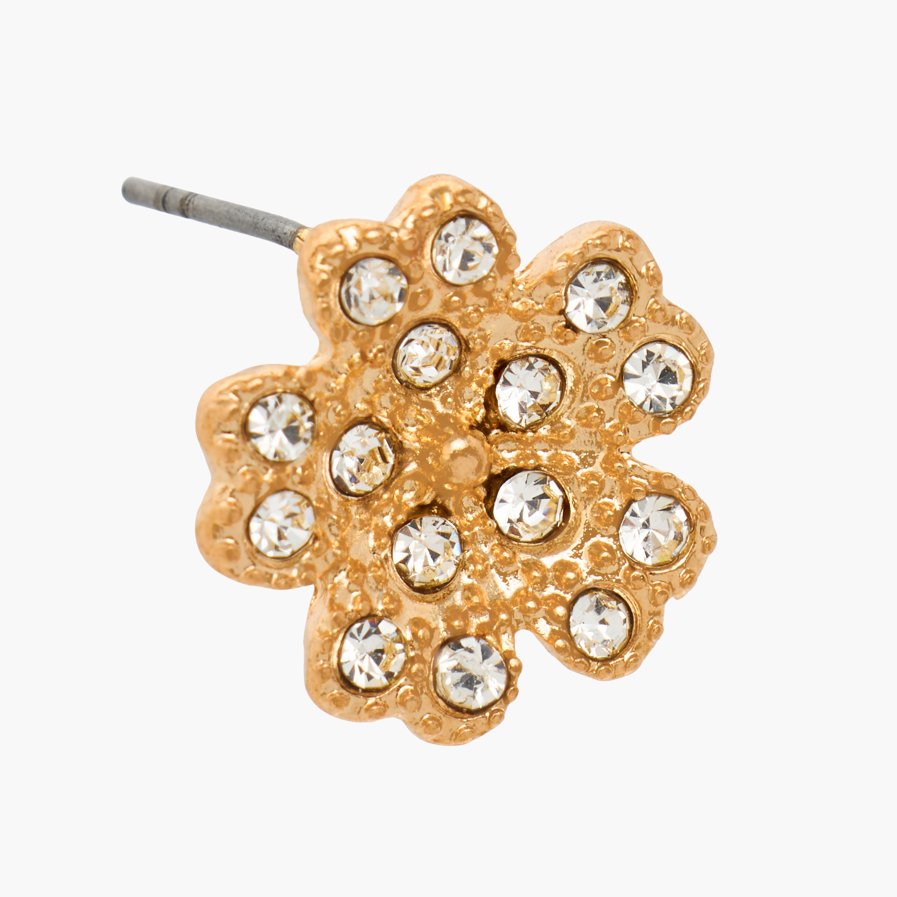 Pack of 3 Gold Tone Embellished Stud Earrings with Pushback Closure-women-watchesandjewellery-jewellery-earrings-image-5