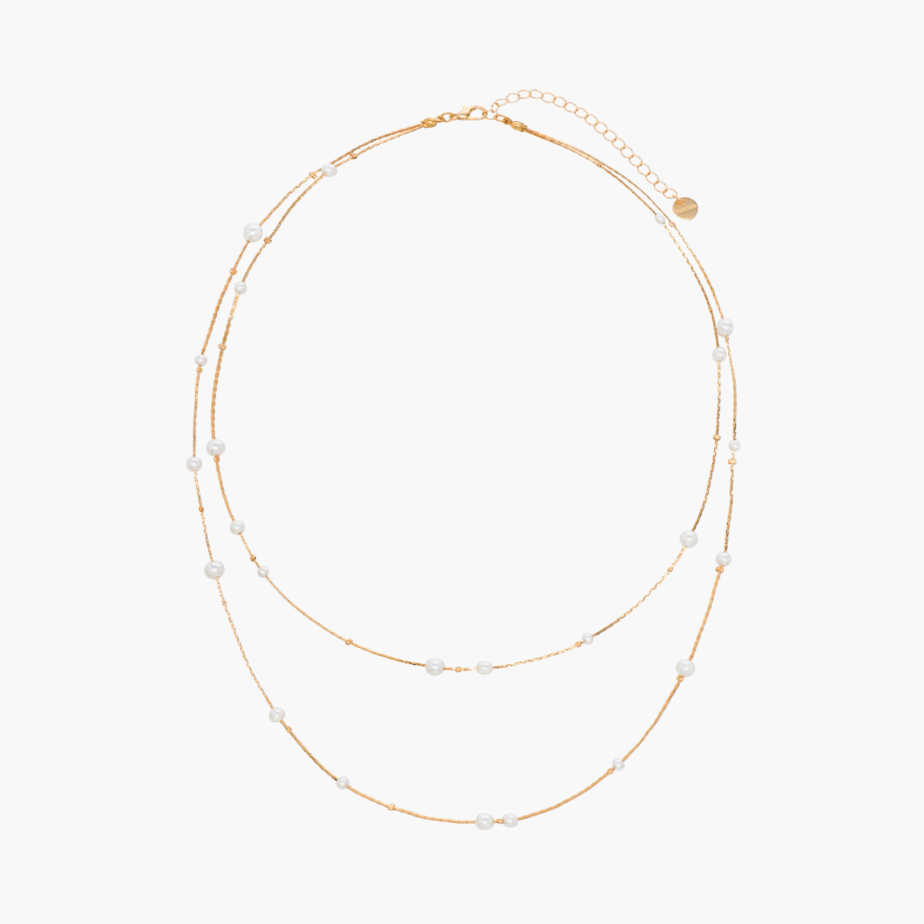 عقد معدن طبقات بتفاصيل لؤلؤ-women-watchesandjewellery-jewellery-necklacesandpendants-image-1