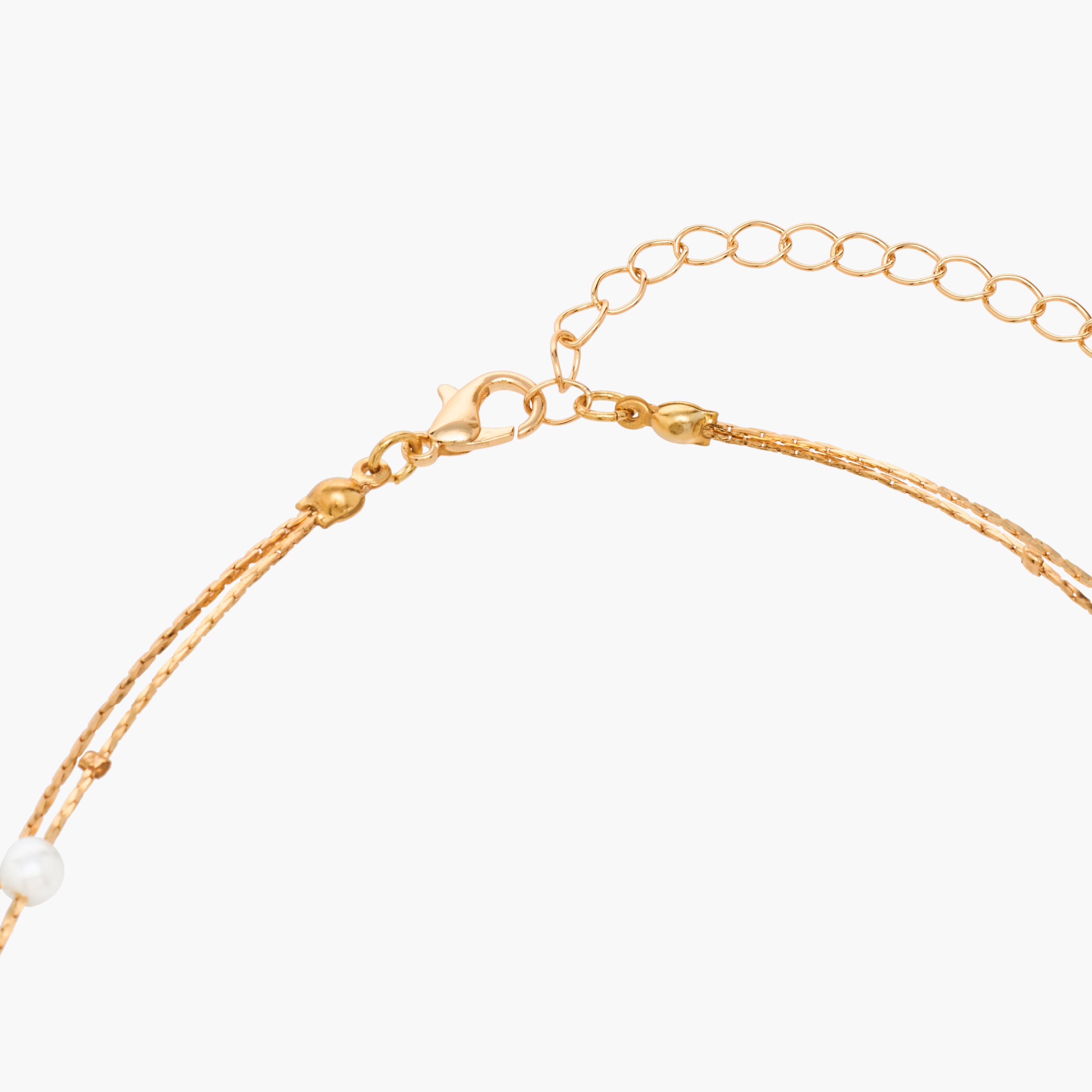عقد معدن طبقات بتفاصيل لؤلؤ-women-watchesandjewellery-jewellery-necklacesandpendants-image-3