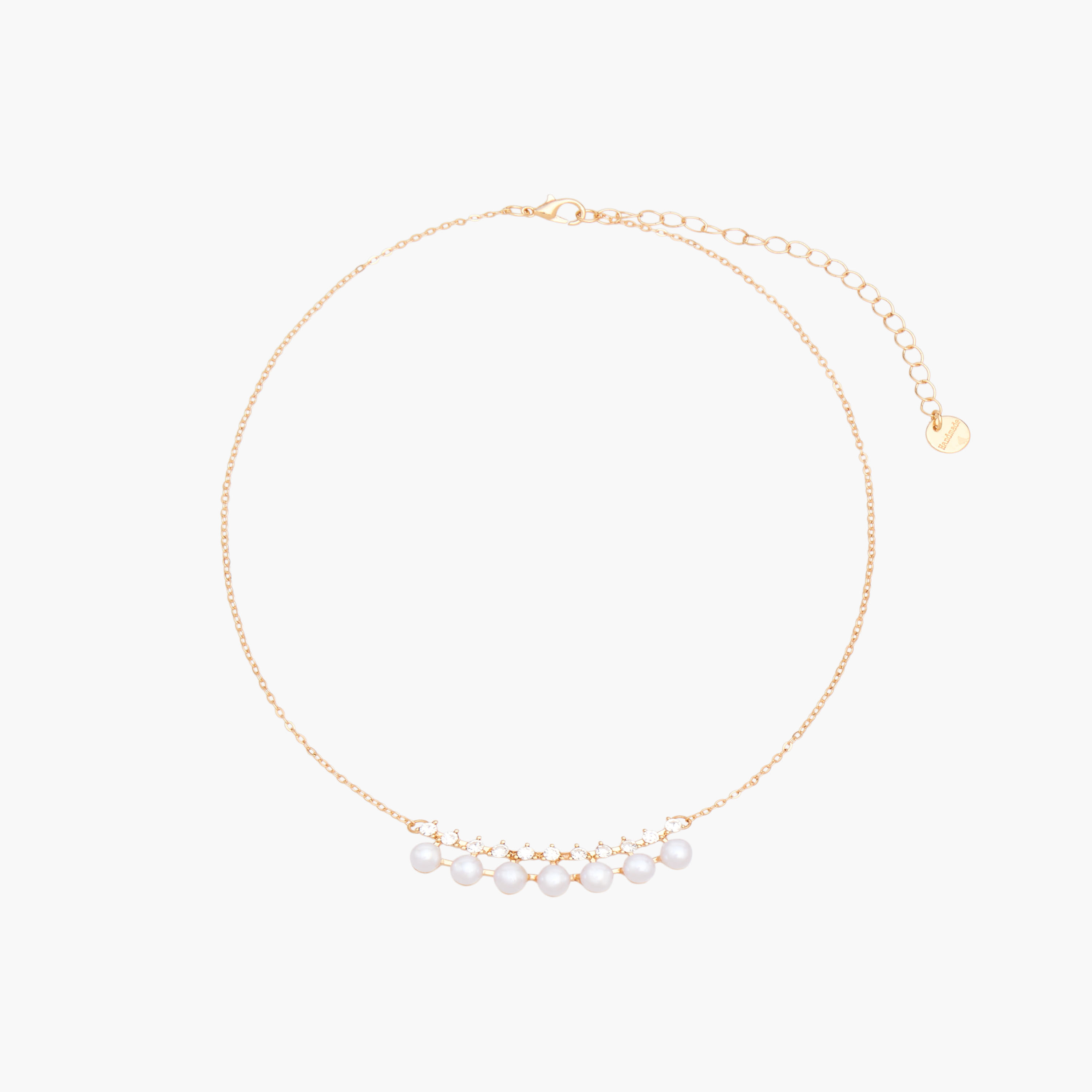 Metal Pearl Detail Necklace-women-watchesandjewellery-jewellery-necklacesandpendants-image-1