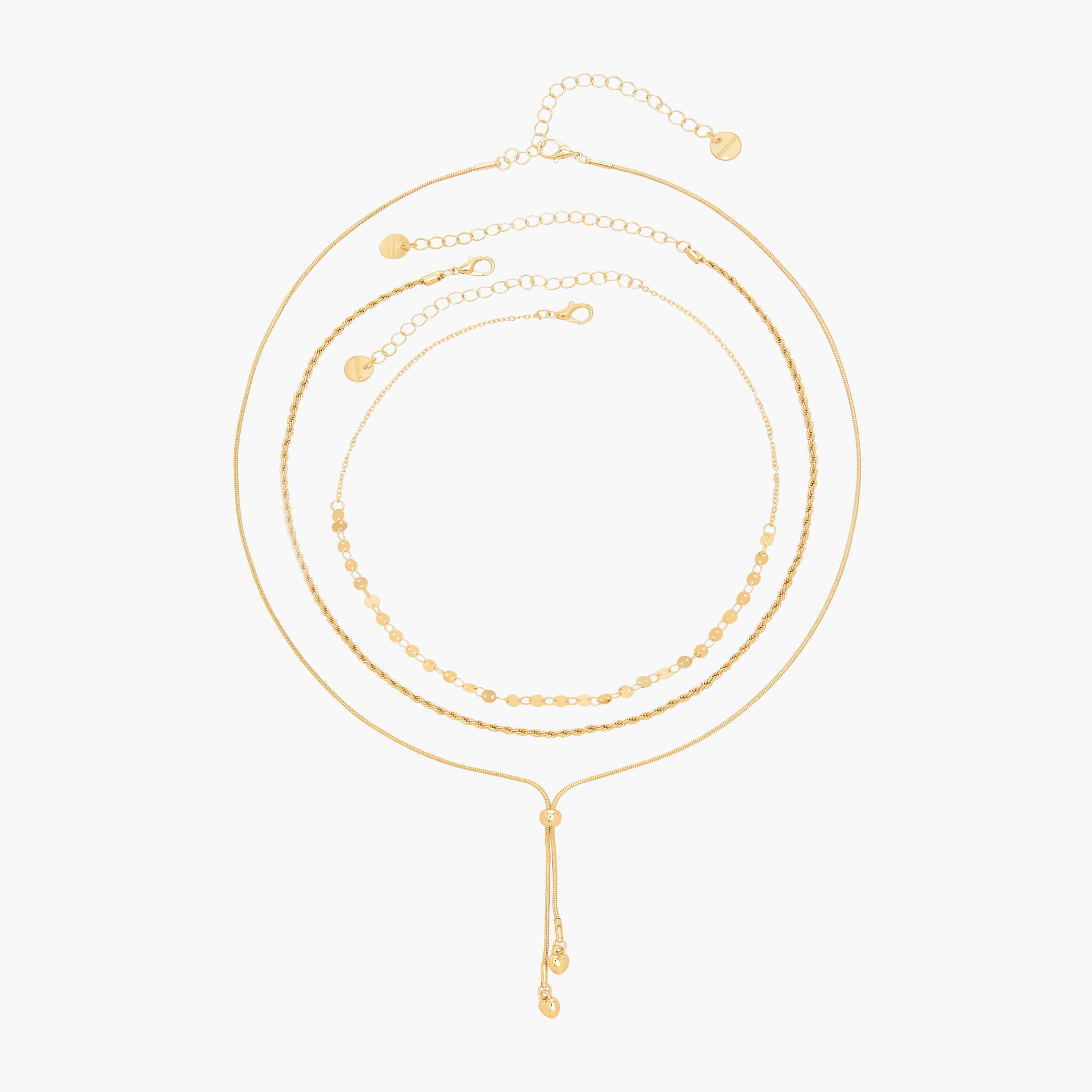 طقم من 3 عقود ذهبي اللون بتصاميم متنوعة-women-watchesandjewellery-jewellery-necklacesandpendants-image-1