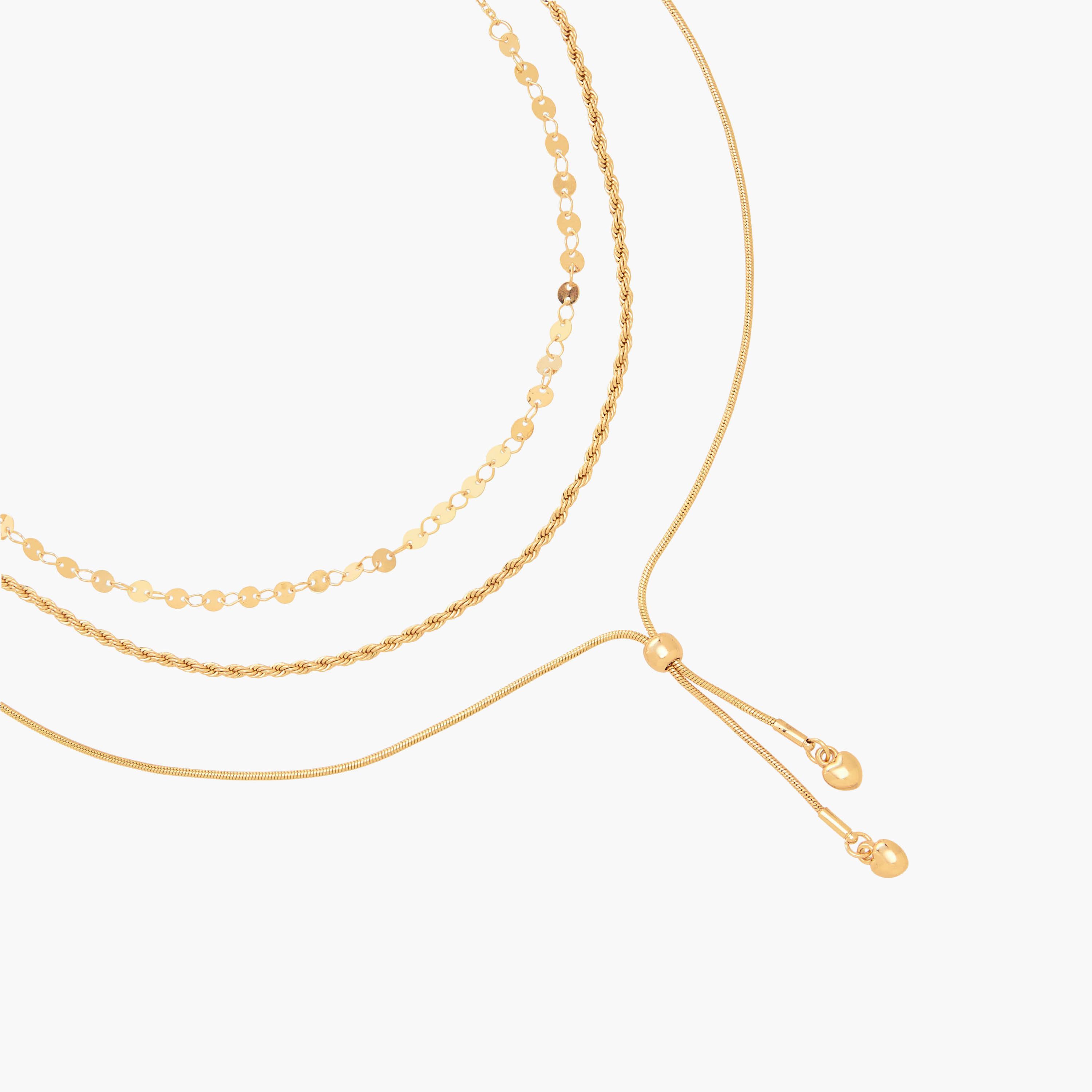 طقم من 3 عقود ذهبي اللون بتصاميم متنوعة-women-watchesandjewellery-jewellery-necklacesandpendants-image-6