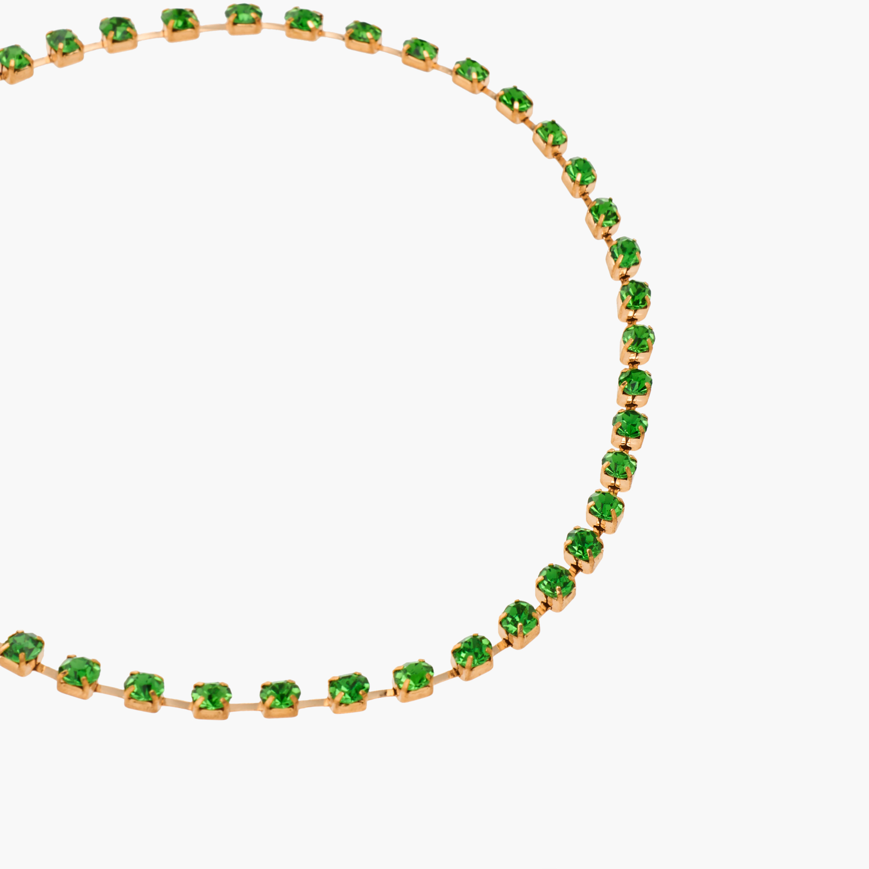 Metal Crystal Embellished Choker Necklace-women-watchesandjewellery-jewellery-necklacesandpendants-image-2