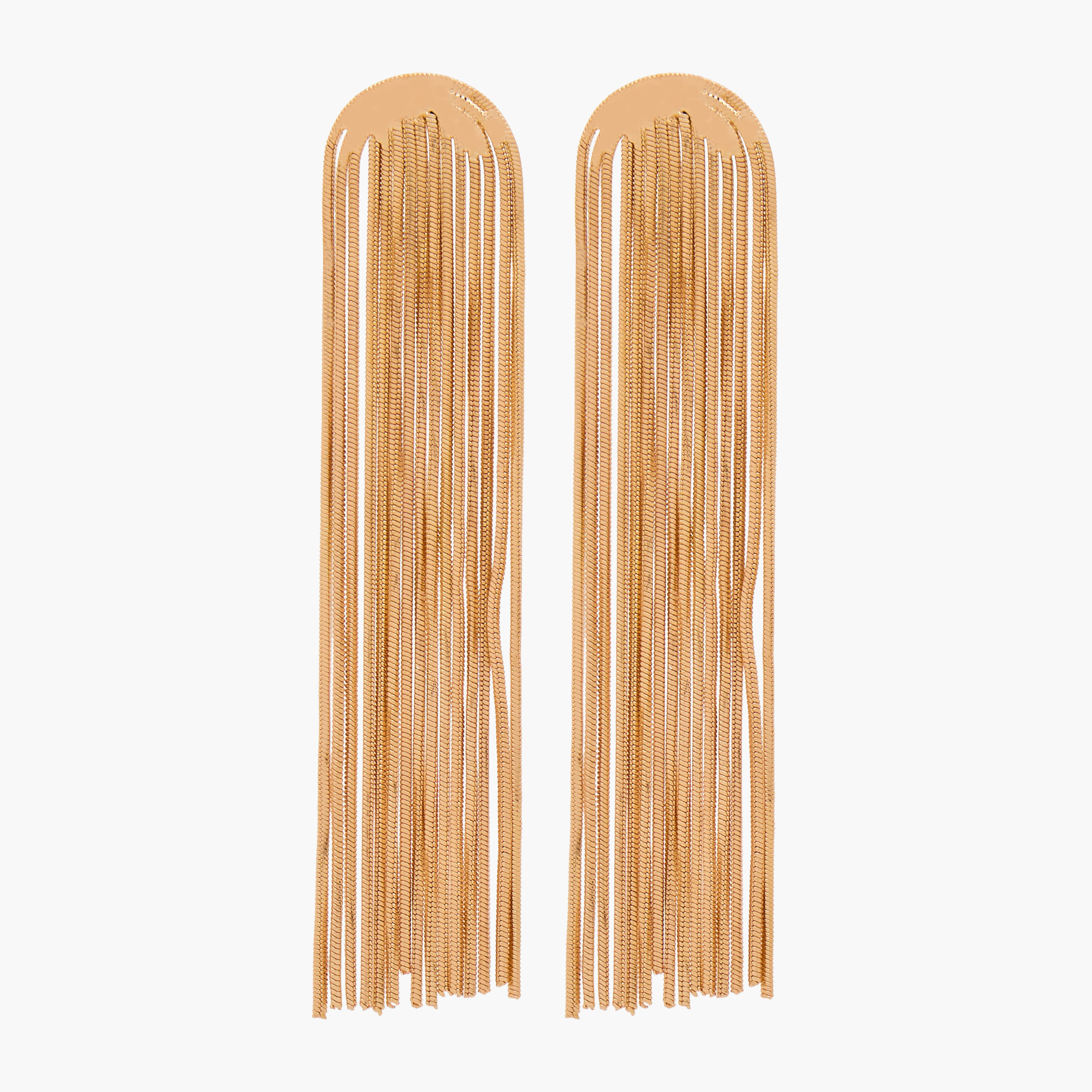 Gold Tone Dangling Earrings with Pushback Closure-women-watchesandjewellery-jewellery-earrings-image-1