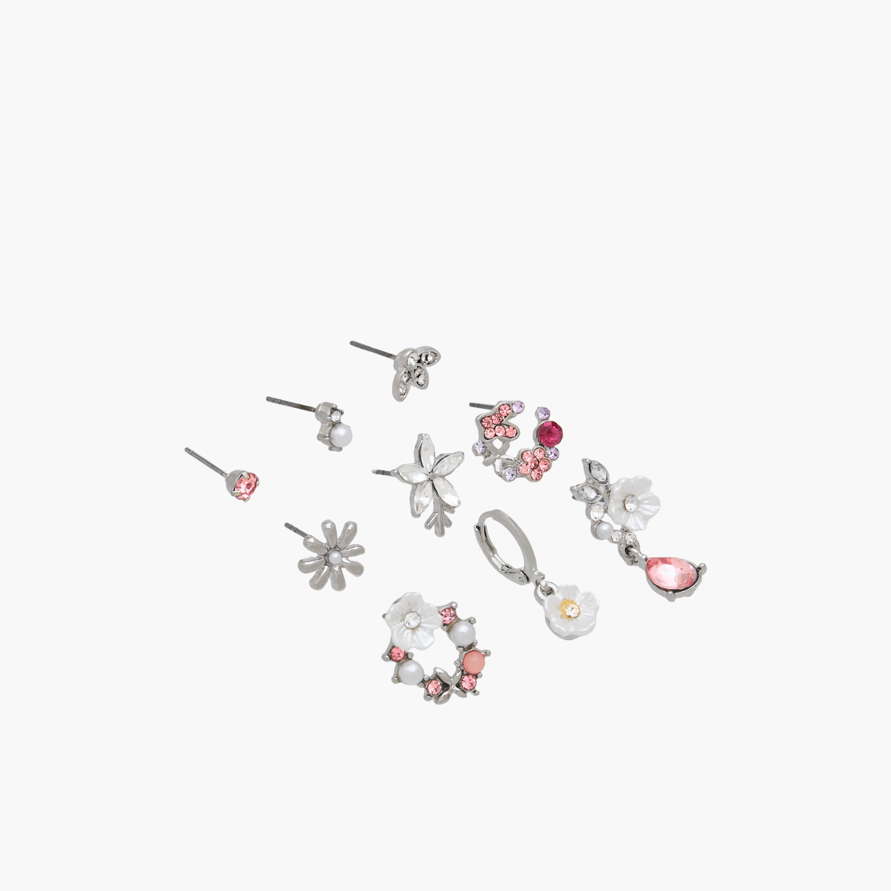 Pack of 9 Metallic Assorted Earrings-women-watchesandjewellery-jewellery-earrings-image-2