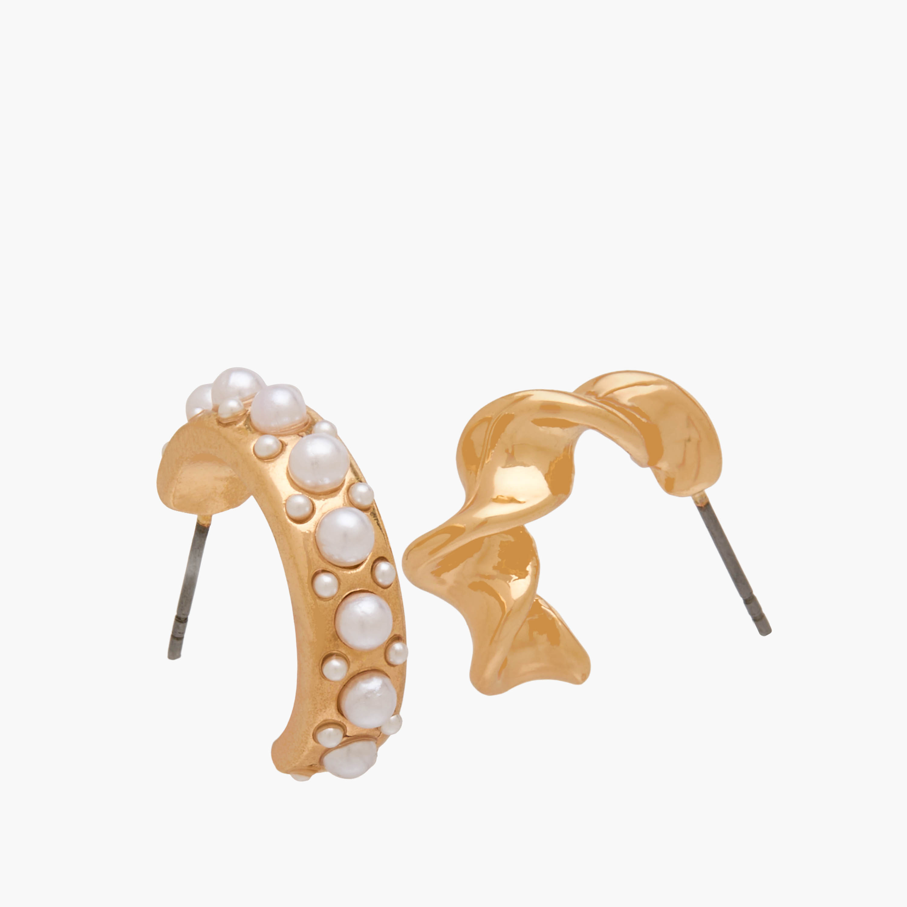 Pack of 6 Gold Tone Assorted Hoop Earrings with Pushback Closure-women-watchesandjewellery-jewellery-earrings-image-4