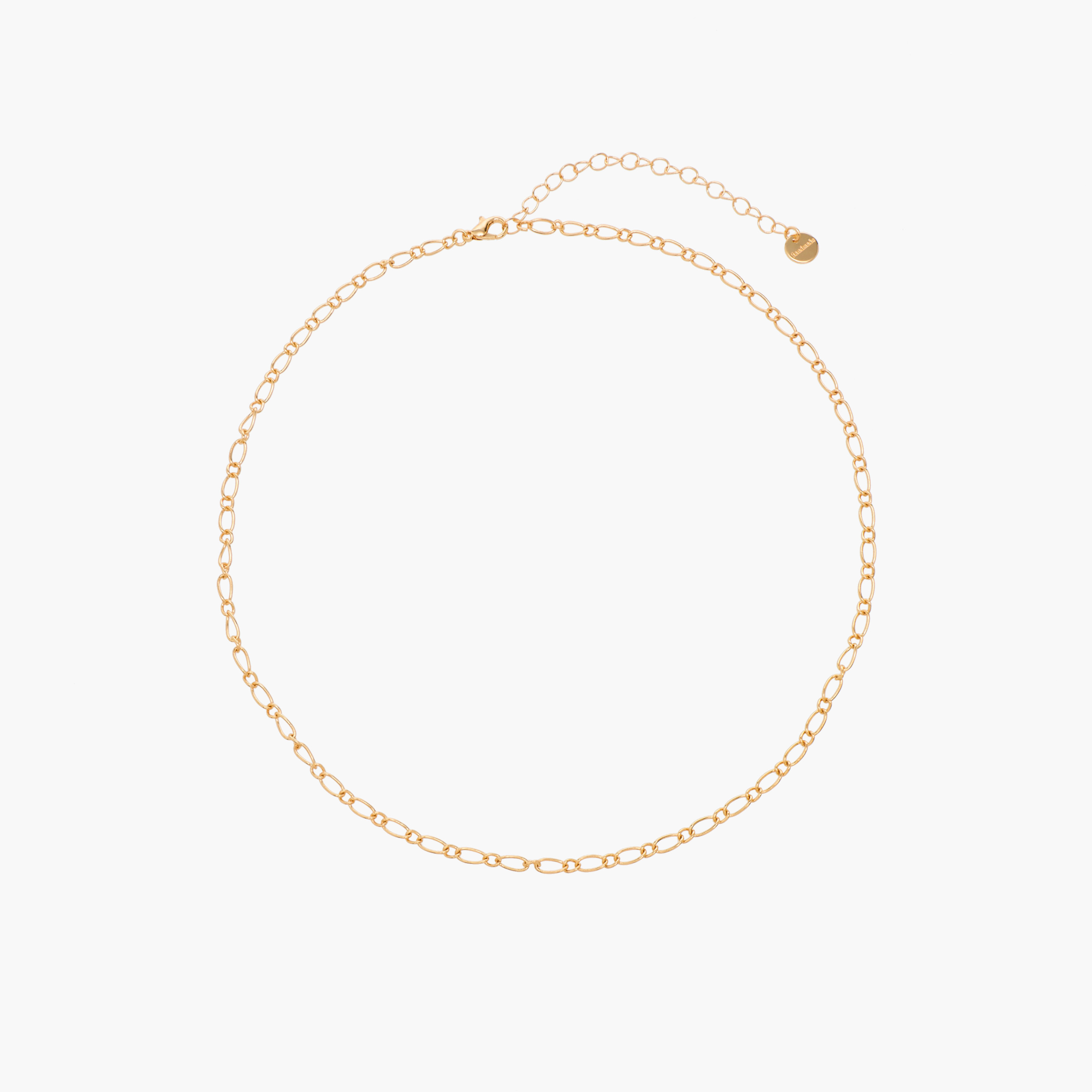 عقد بلون ذهبي ومشبك إغلاق - طقم من 5 قطع-women-watchesandjewellery-jewellery-necklacesandpendants-image-4