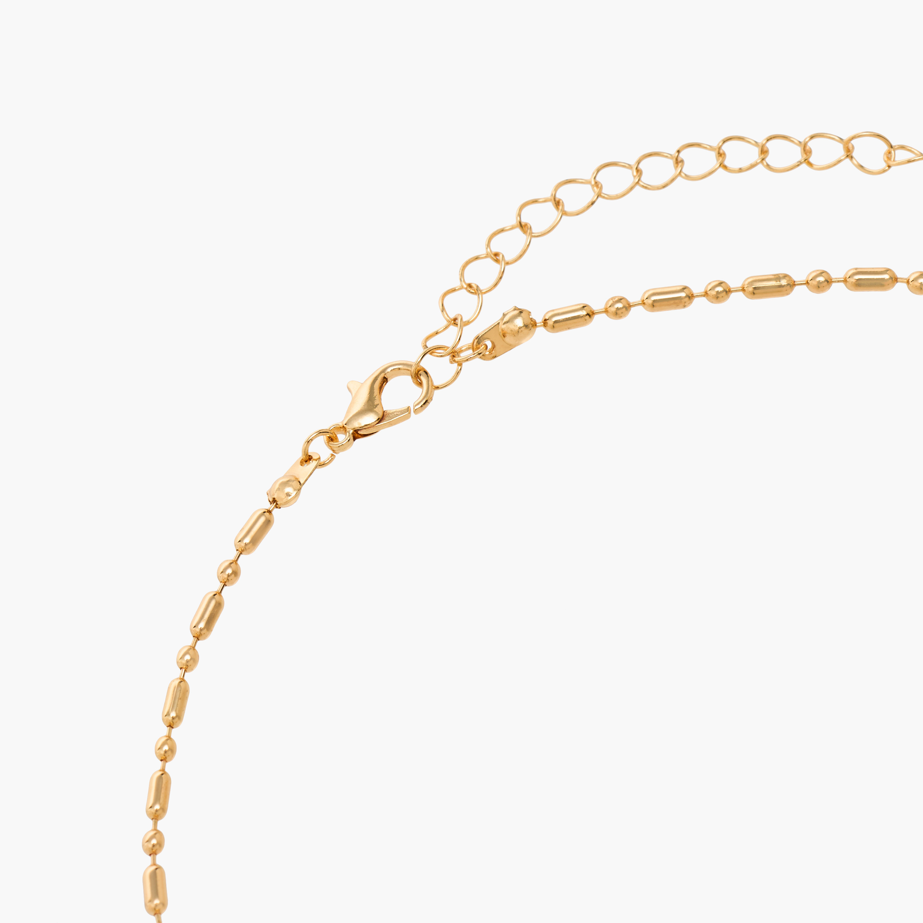 عقد بلون ذهبي ومشبك إغلاق - طقم من 5 قطع-women-watchesandjewellery-jewellery-necklacesandpendants-image-8