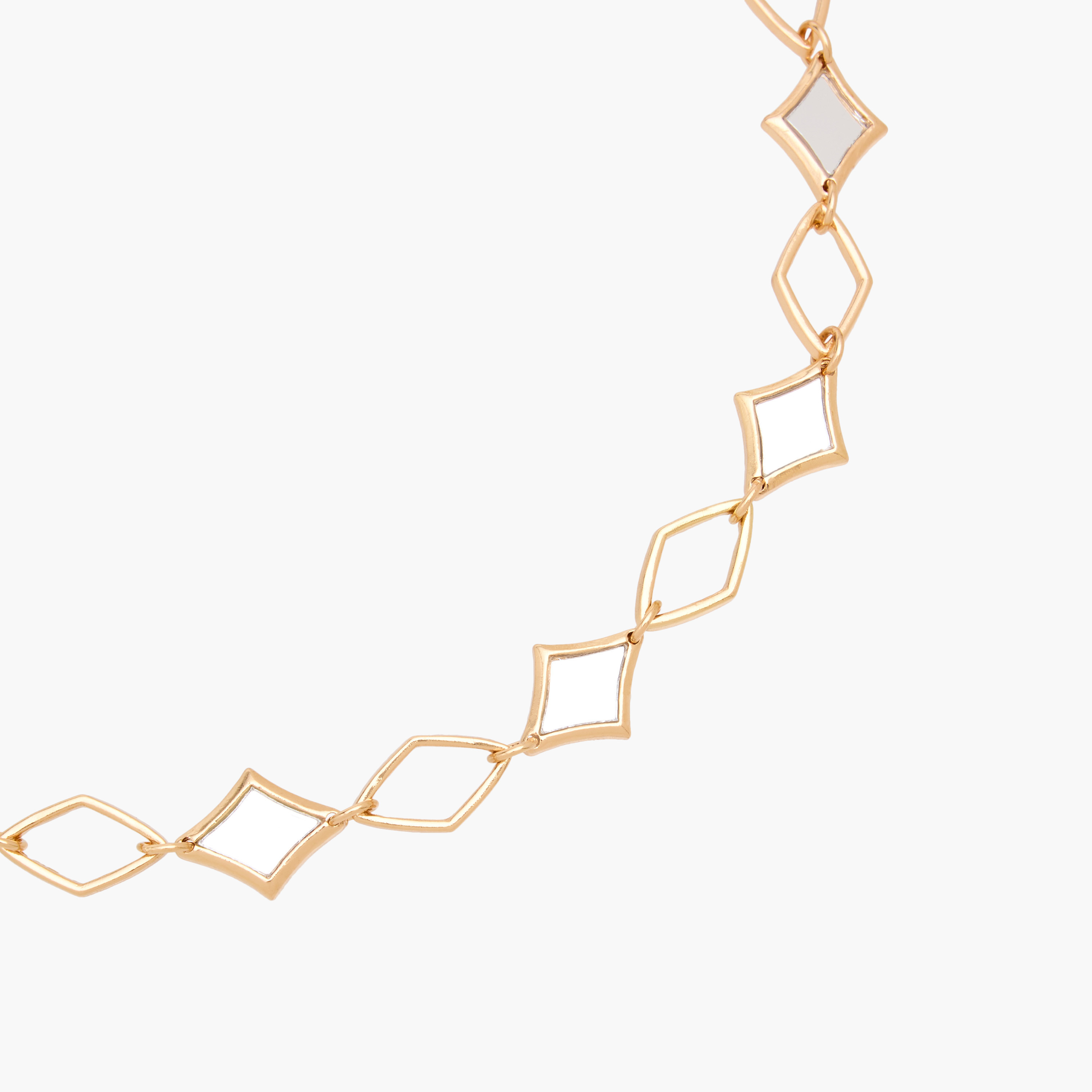 عقد سلسلة معدن بتصميم هندسي-women-watchesandjewellery-jewellery-necklacesandpendants-image-4