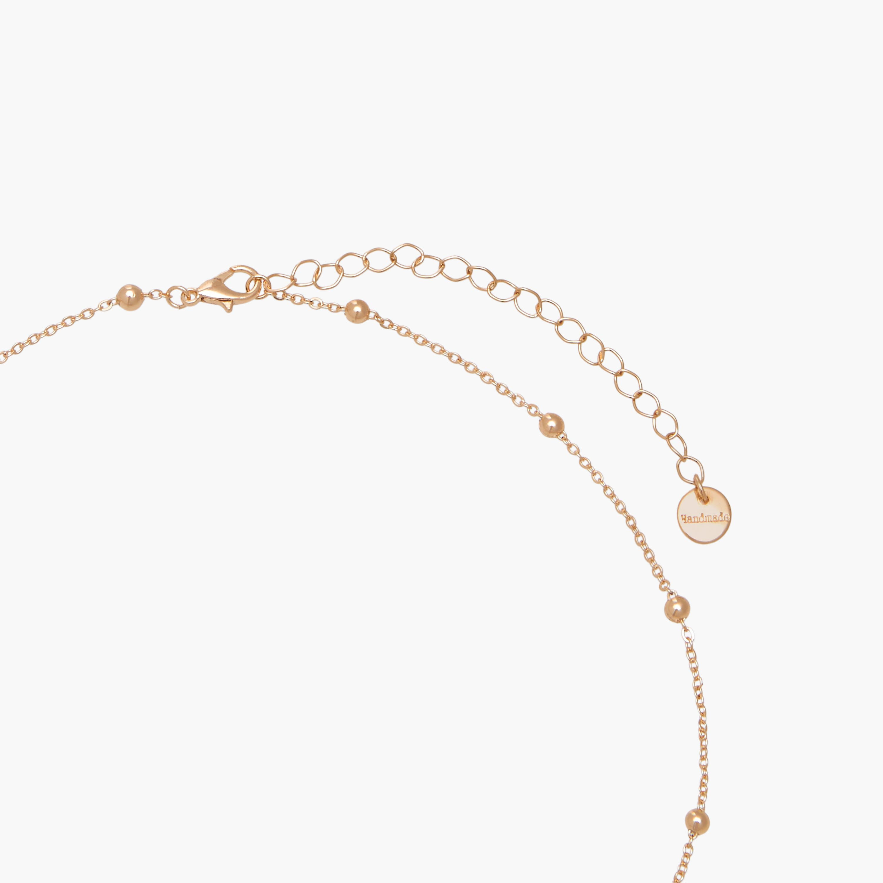 عقد بلون ذهبي وبتزيينات قلب - طقم من 5 قطع-women-watchesandjewellery-jewellery-necklacesandpendants-image-8