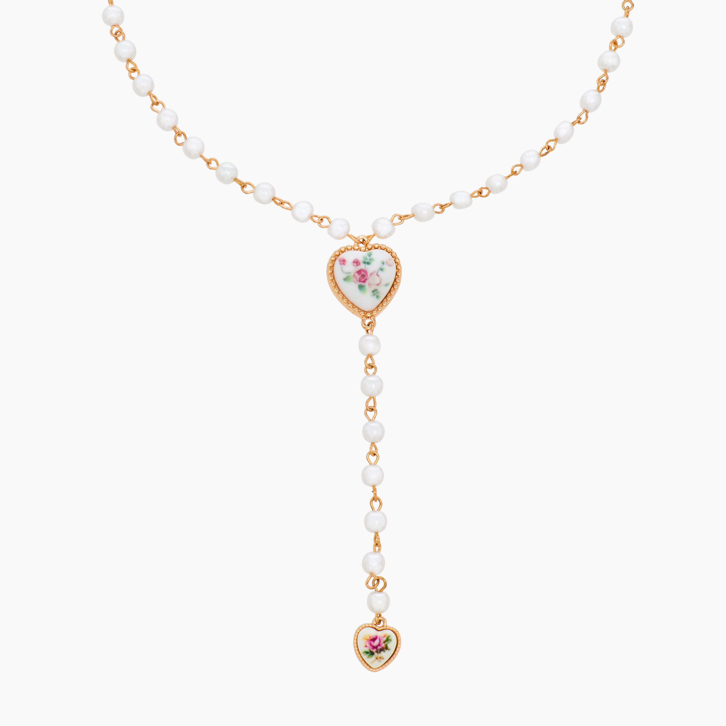 عقد ذهبي اللون بدلاية قلب-women-watchesandjewellery-jewellery-necklacesandpendants-image-2