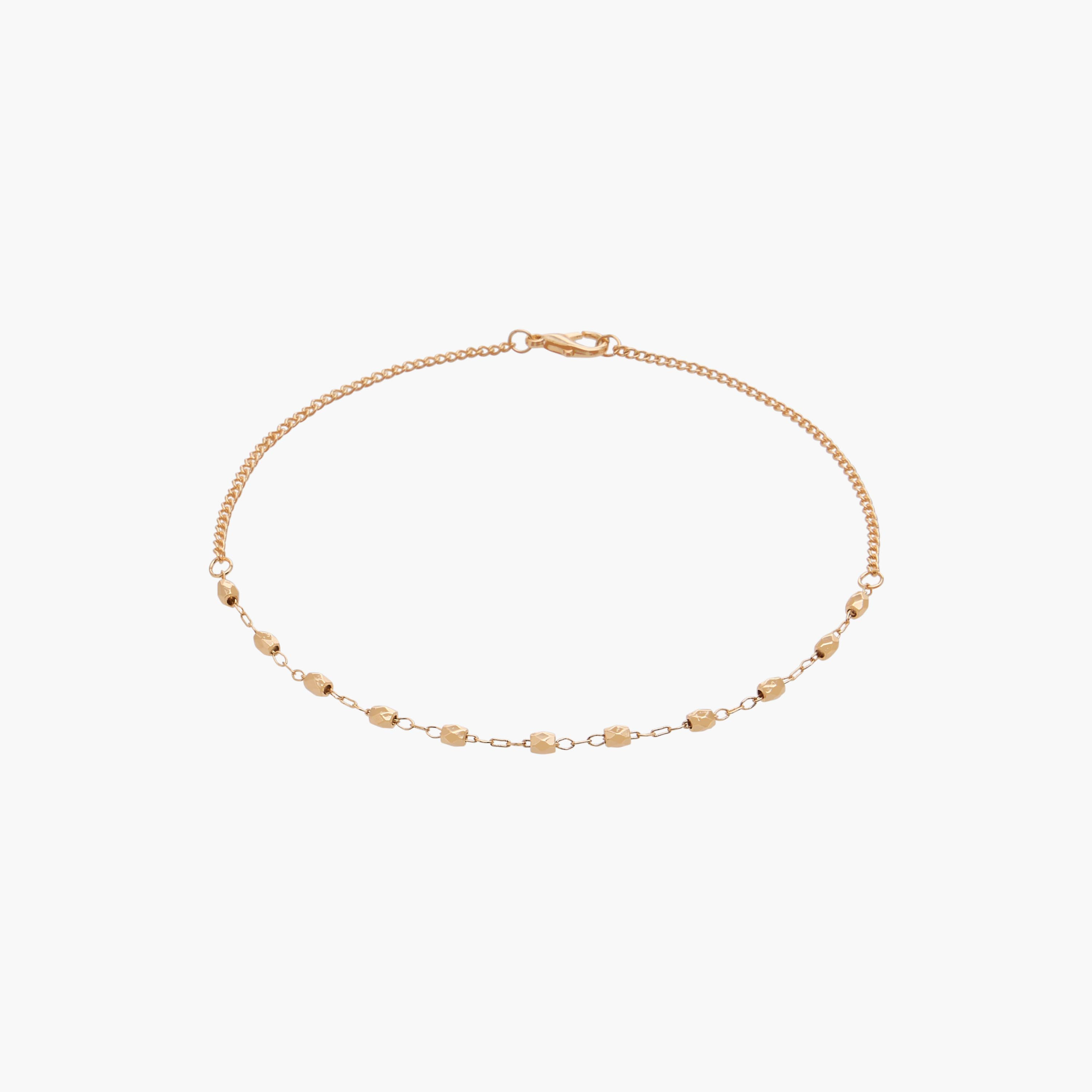 خلاخيل مزينة بلون ذهبي - عبوة 5 قطع-women-watchesandjewellery-jewellery-anklets-image-6
