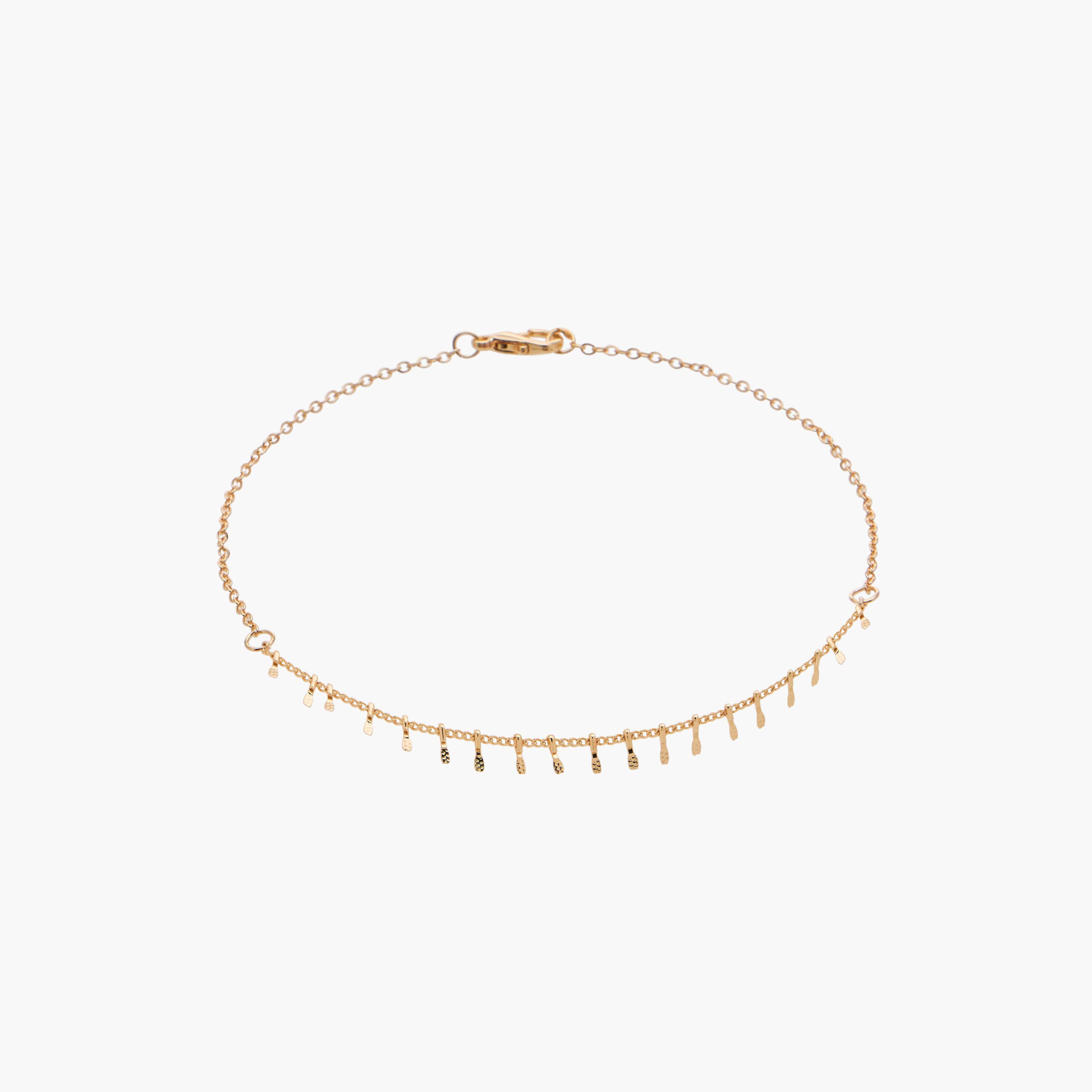 خلاخيل مزينة بلون ذهبي - عبوة 5 قطع-women-watchesandjewellery-jewellery-anklets-image-5