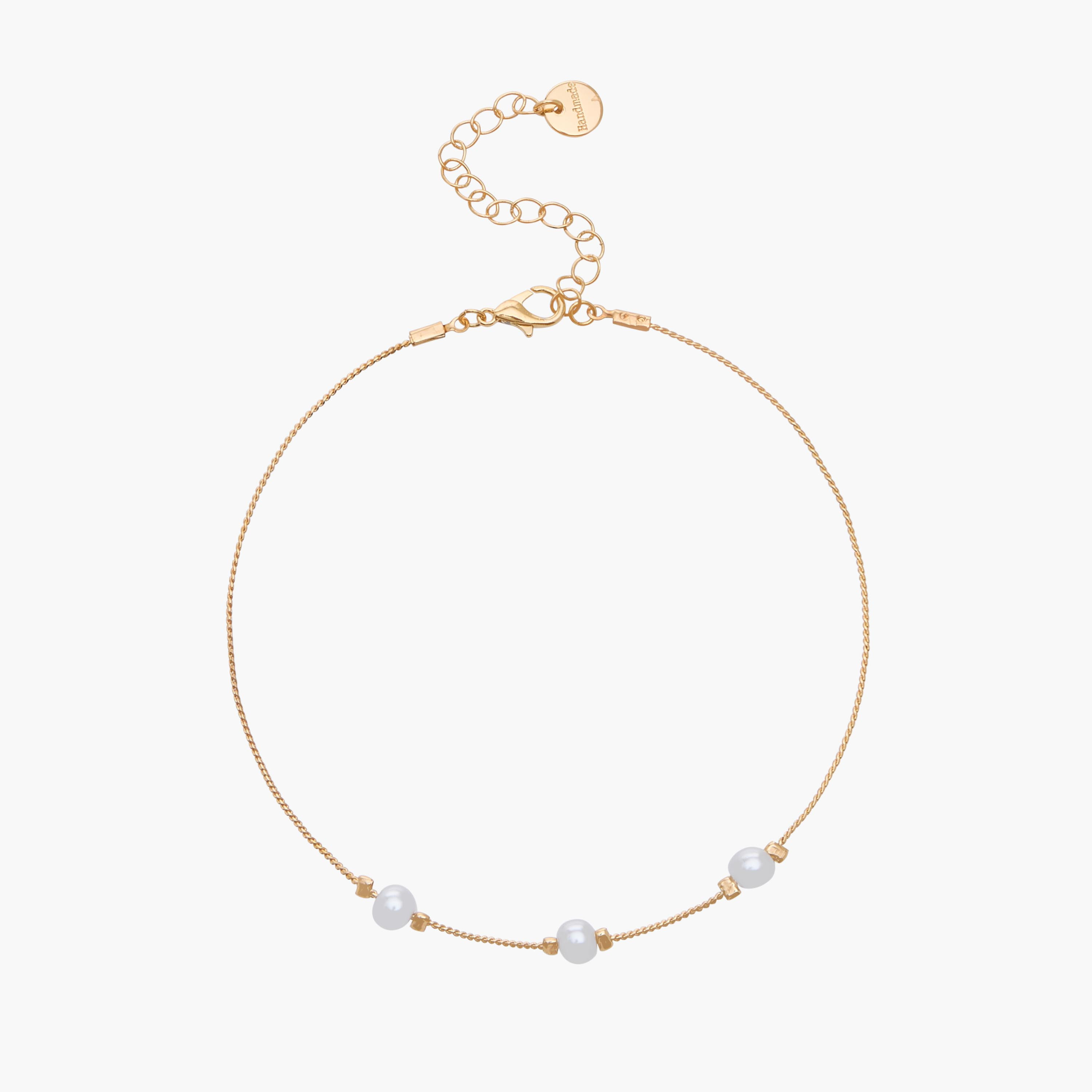 خلاخيل مزينة بلون ذهبي - عبوة 5 قطع-women-watchesandjewellery-jewellery-anklets-image-2
