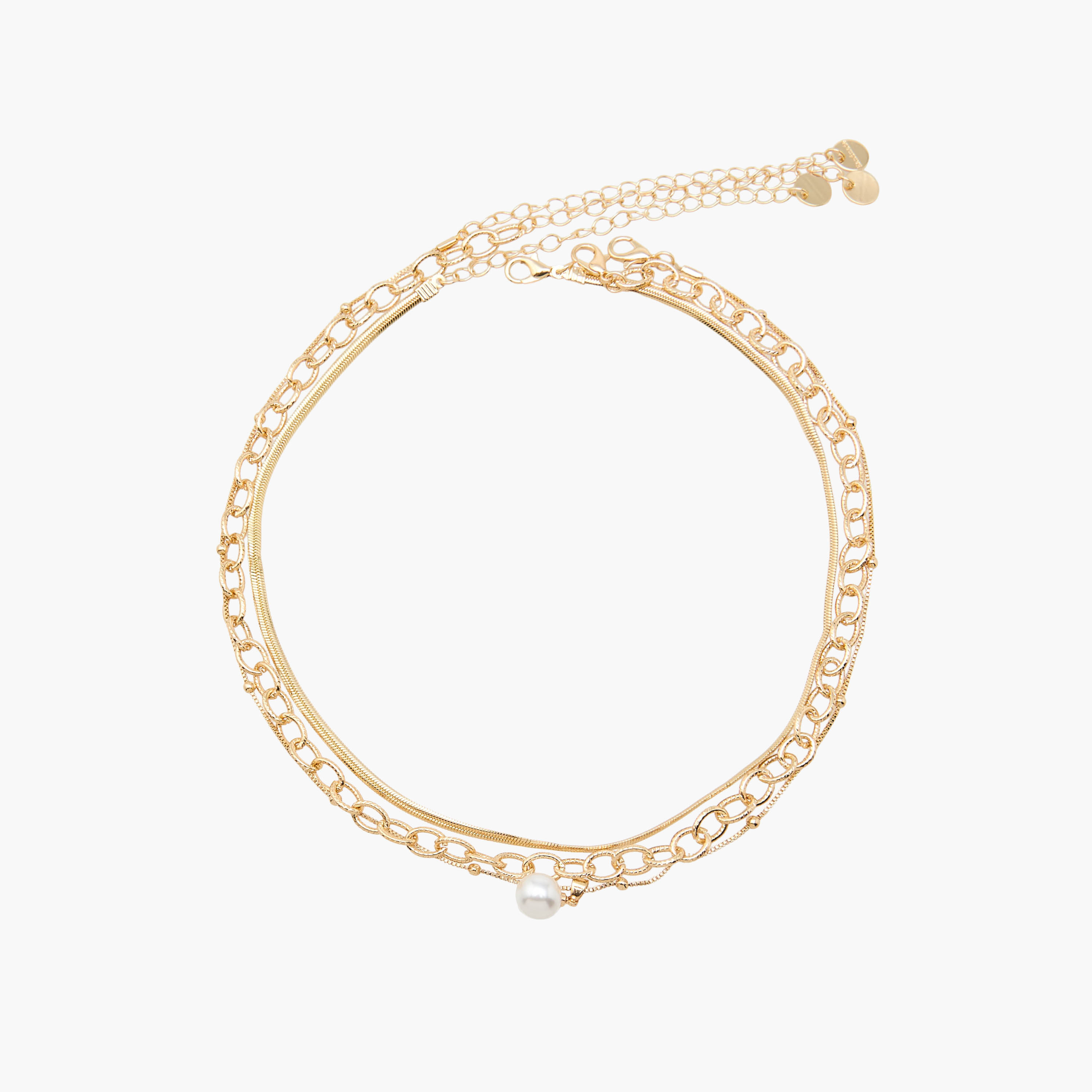أعقاد سلاسل معدن - طقم 3 قطع-women-watchesandjewellery-jewellery-necklacesandpendants-image-1