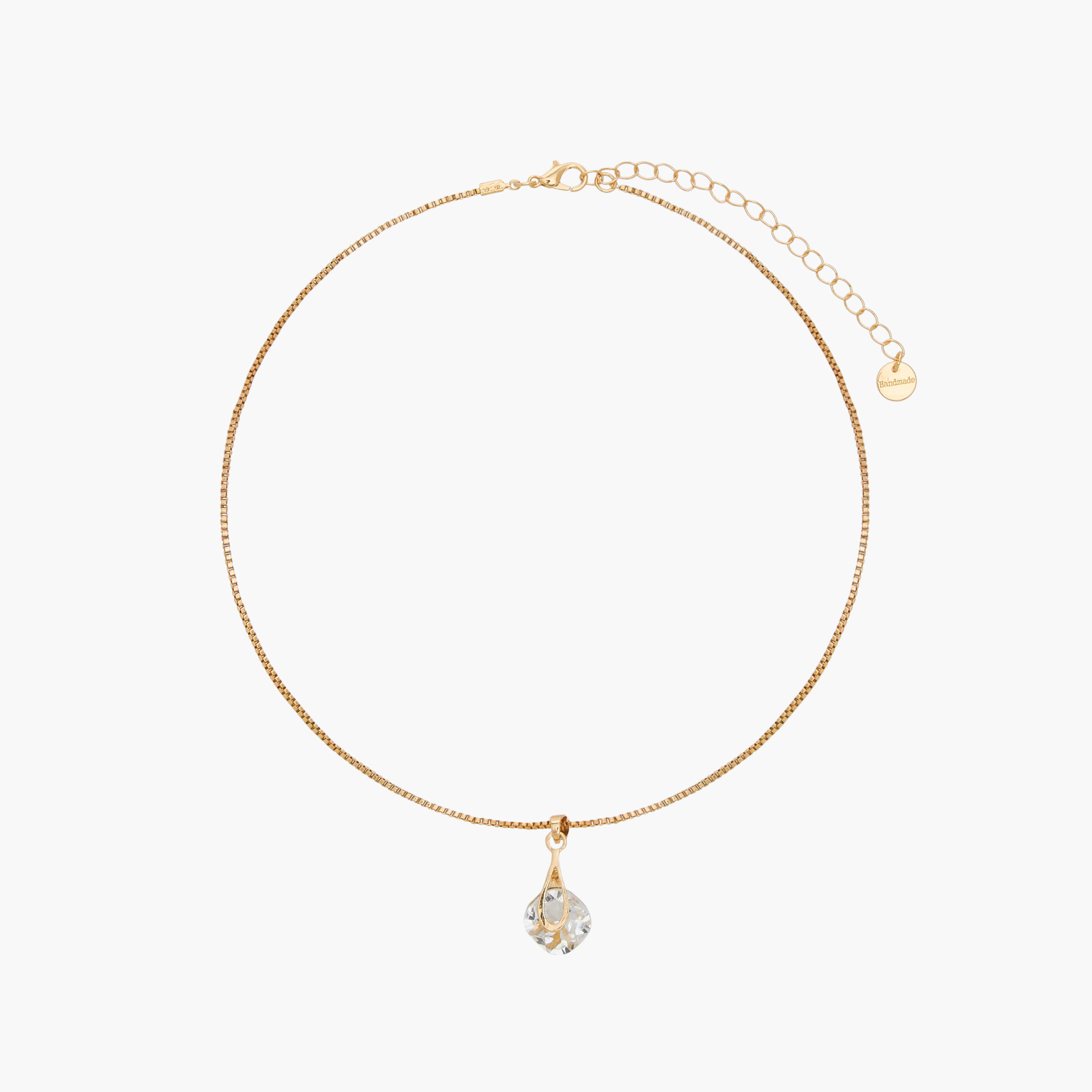 حلق وعقد بمعدني مزين بدلاية - طقم من قطعتين-women-watchesandjewellery-jewellery-jewellerysets-image-2