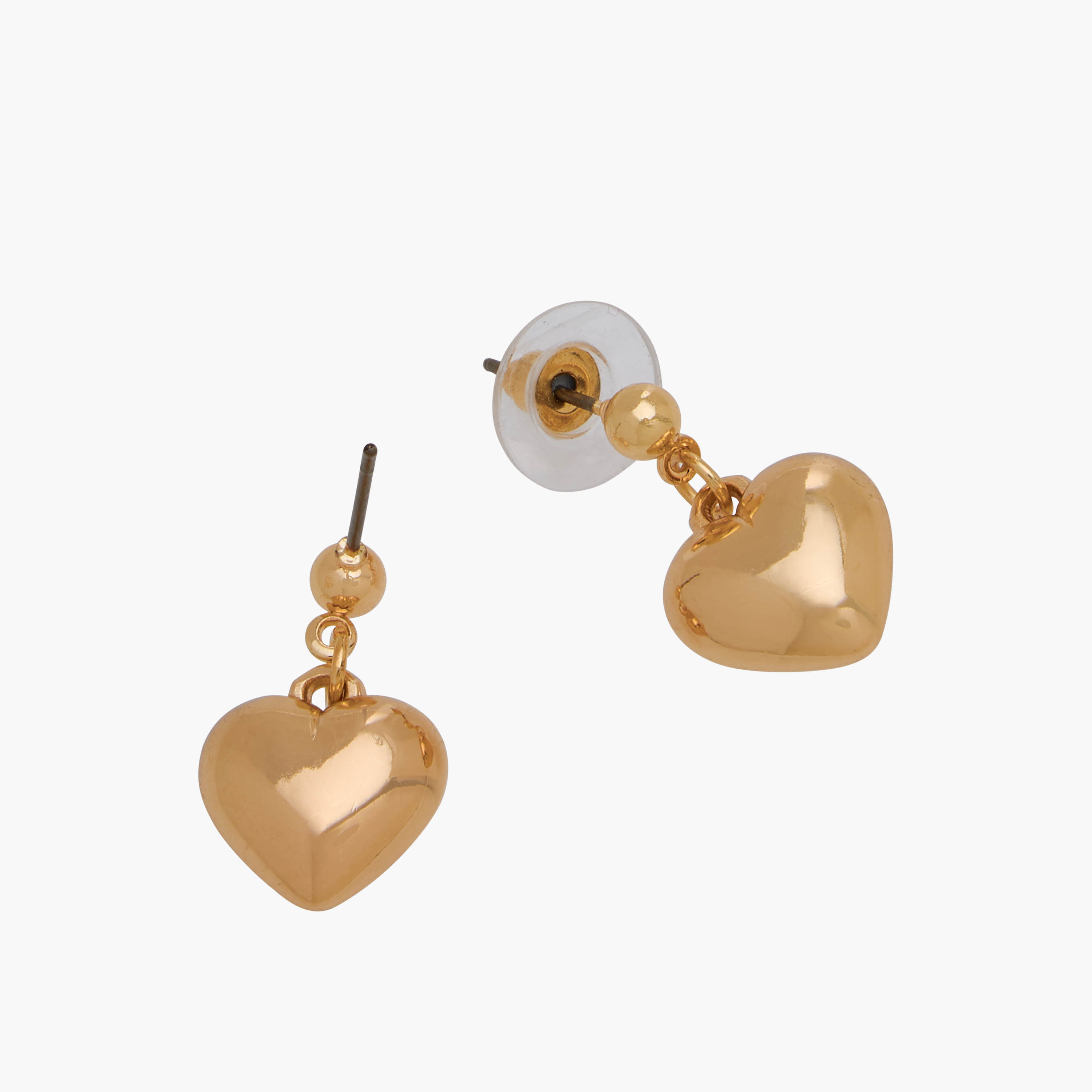 Set of 2 - Metallic Heart Pendant Necklace and Earrings-women-watchesandjewellery-jewellery-jewellerysets-image-5