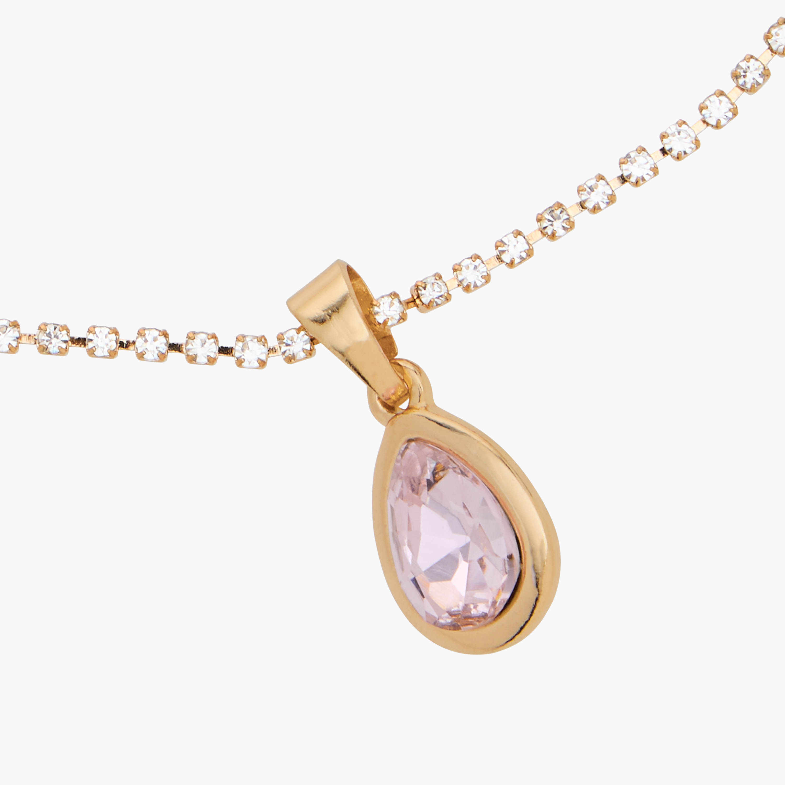 Set of 2 - Stone Embellished Gold Tone Pendant Necklace and Earrings-women-watchesandjewellery-jewellery-jewellerysets-image-7