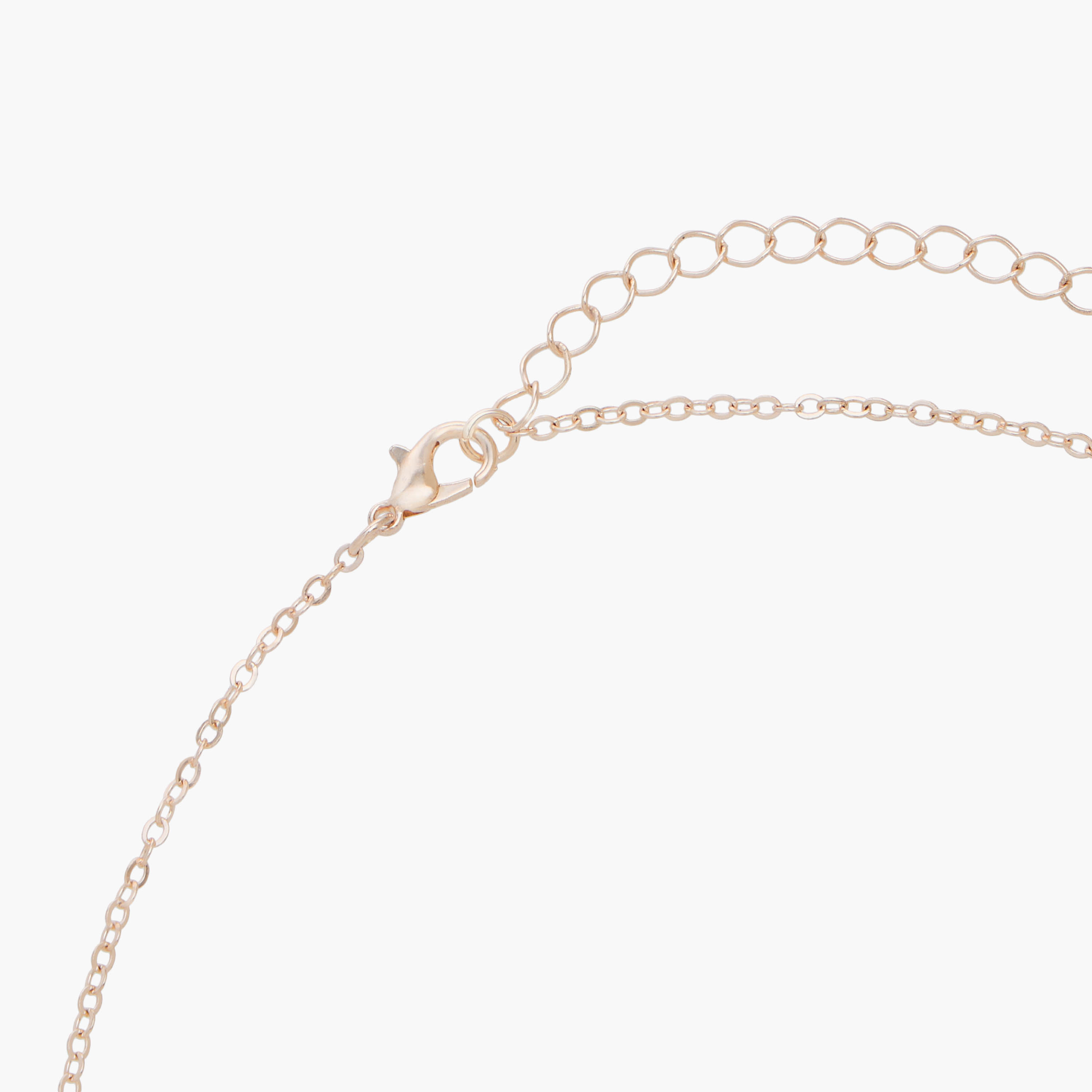 حلق وعقد معدني مزين بأحجار ودلاية بجعة - طقم من قطعتين-women-watchesandjewellery-jewellery-jewellerysets-image-6