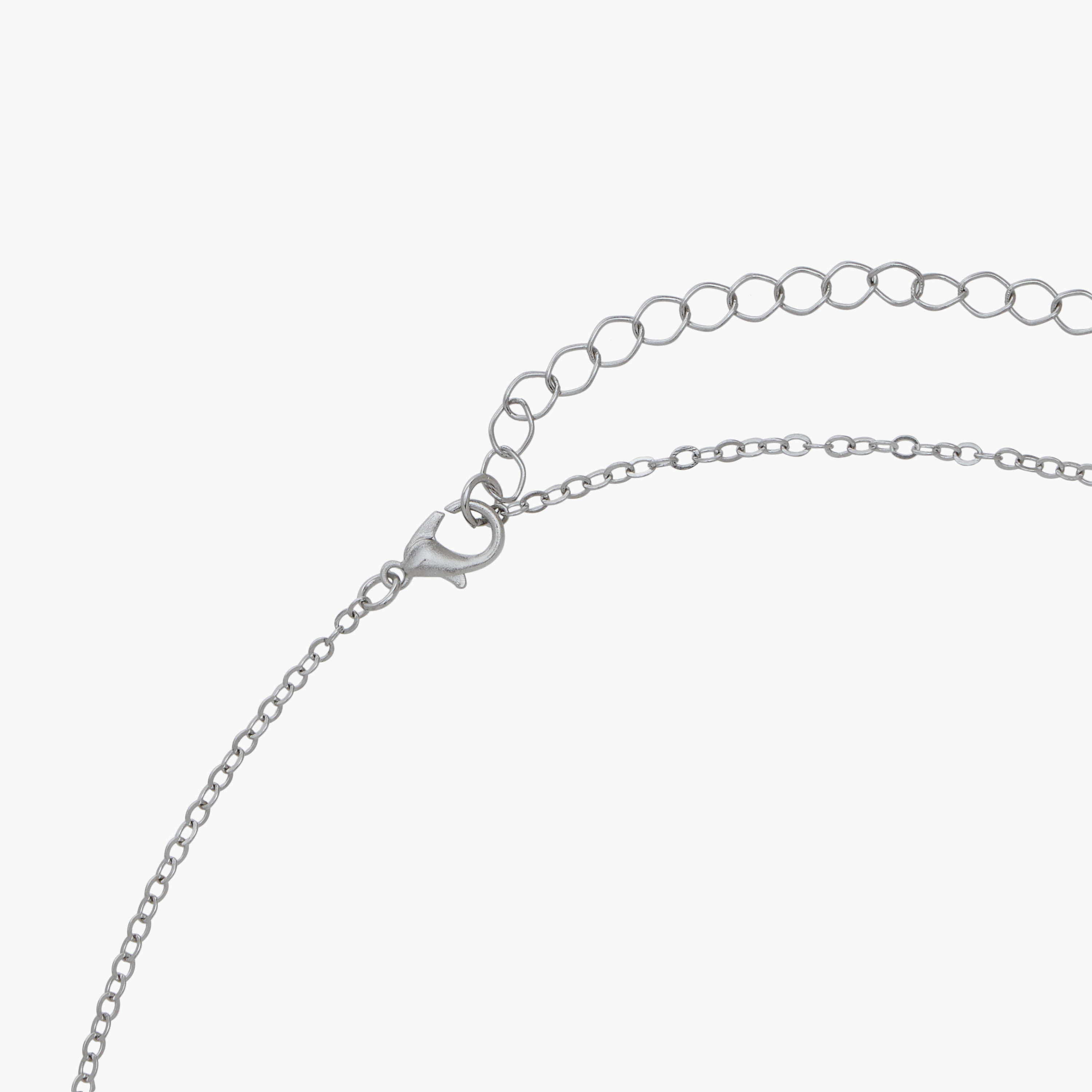 حلق وعقد معدني مزين بأحجار ودلاية بجعة - طقم من قطعتين-women-watchesandjewellery-jewellery-jewellerysets-image-6