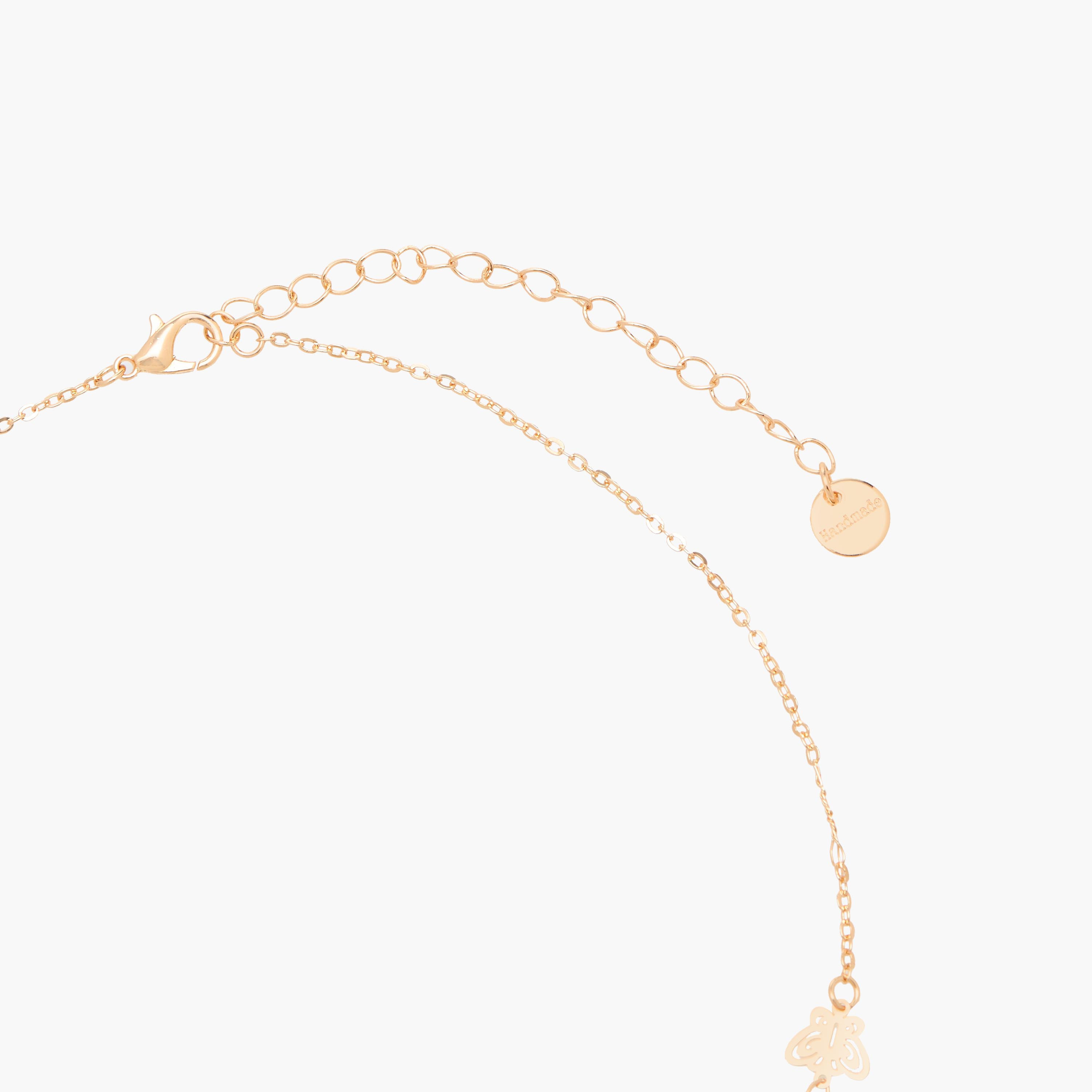 أعقاد ذهبية اللون بتفاصيل دلايات - طقم من 5 قطع-women-watchesandjewellery-jewellery-necklacesandpendants-image-8