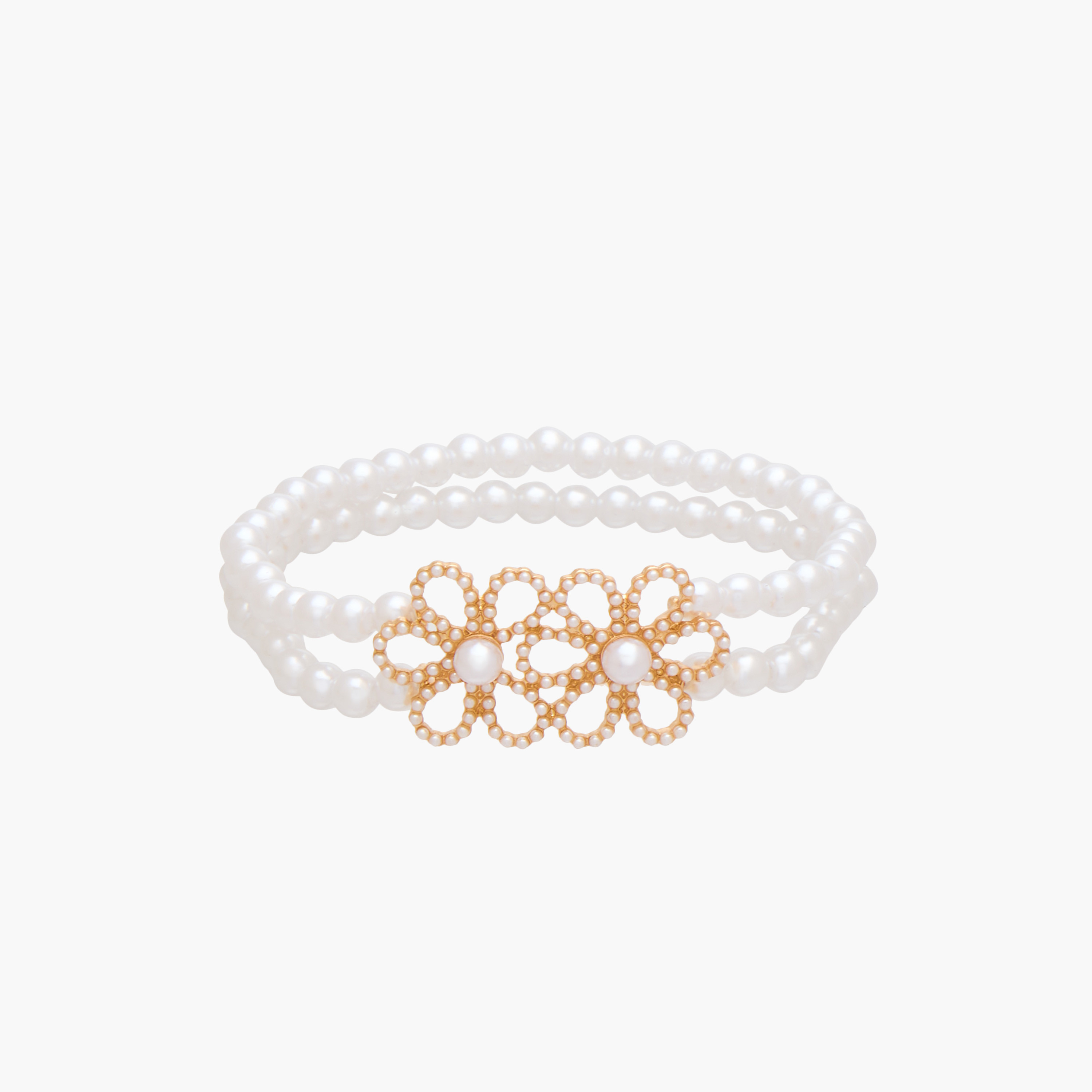 سوار معدن مزين باللؤلؤ-women-watchesandjewellery-jewellery-banglesandbracelets-image-1