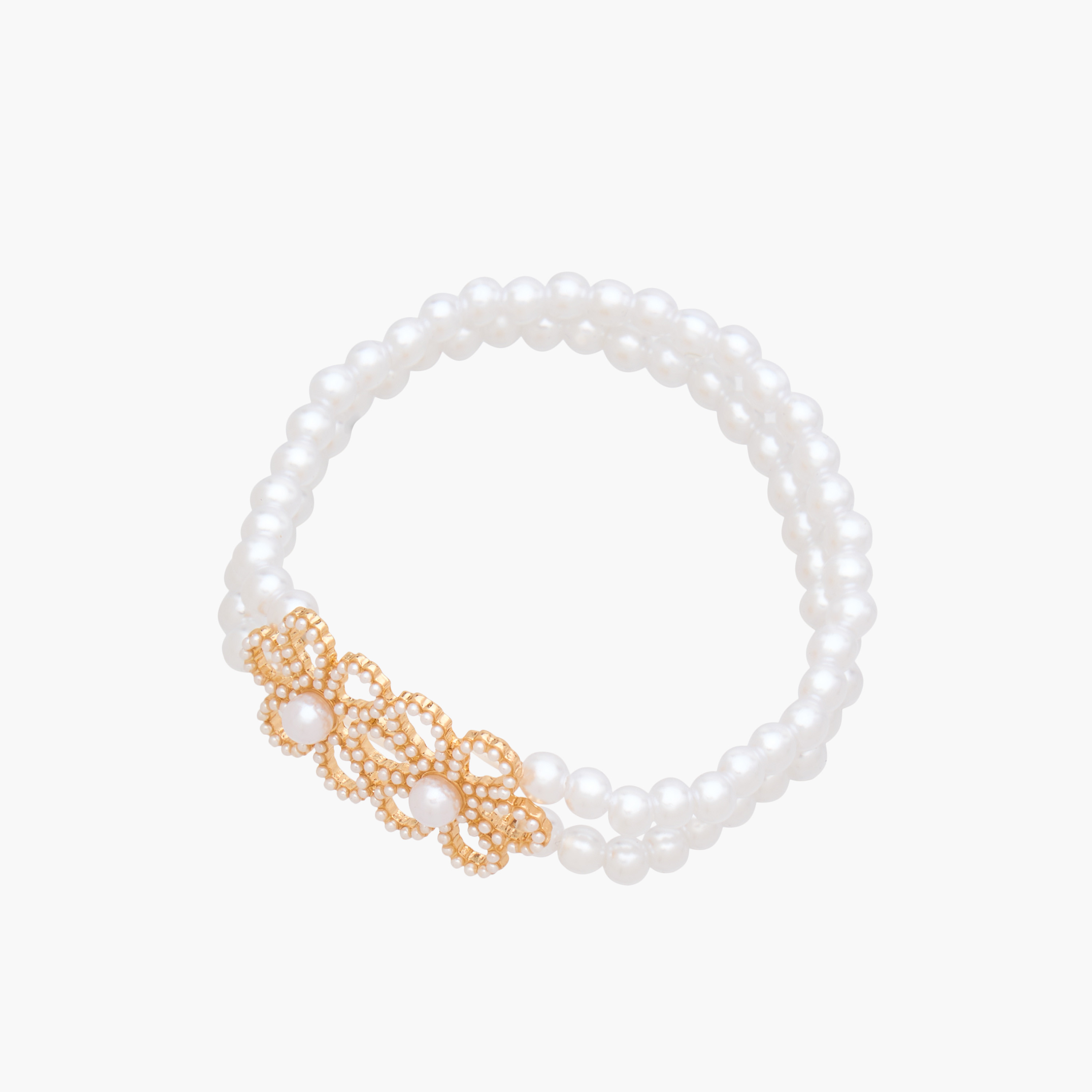 سوار معدن مزين باللؤلؤ-women-watchesandjewellery-jewellery-banglesandbracelets-image-2