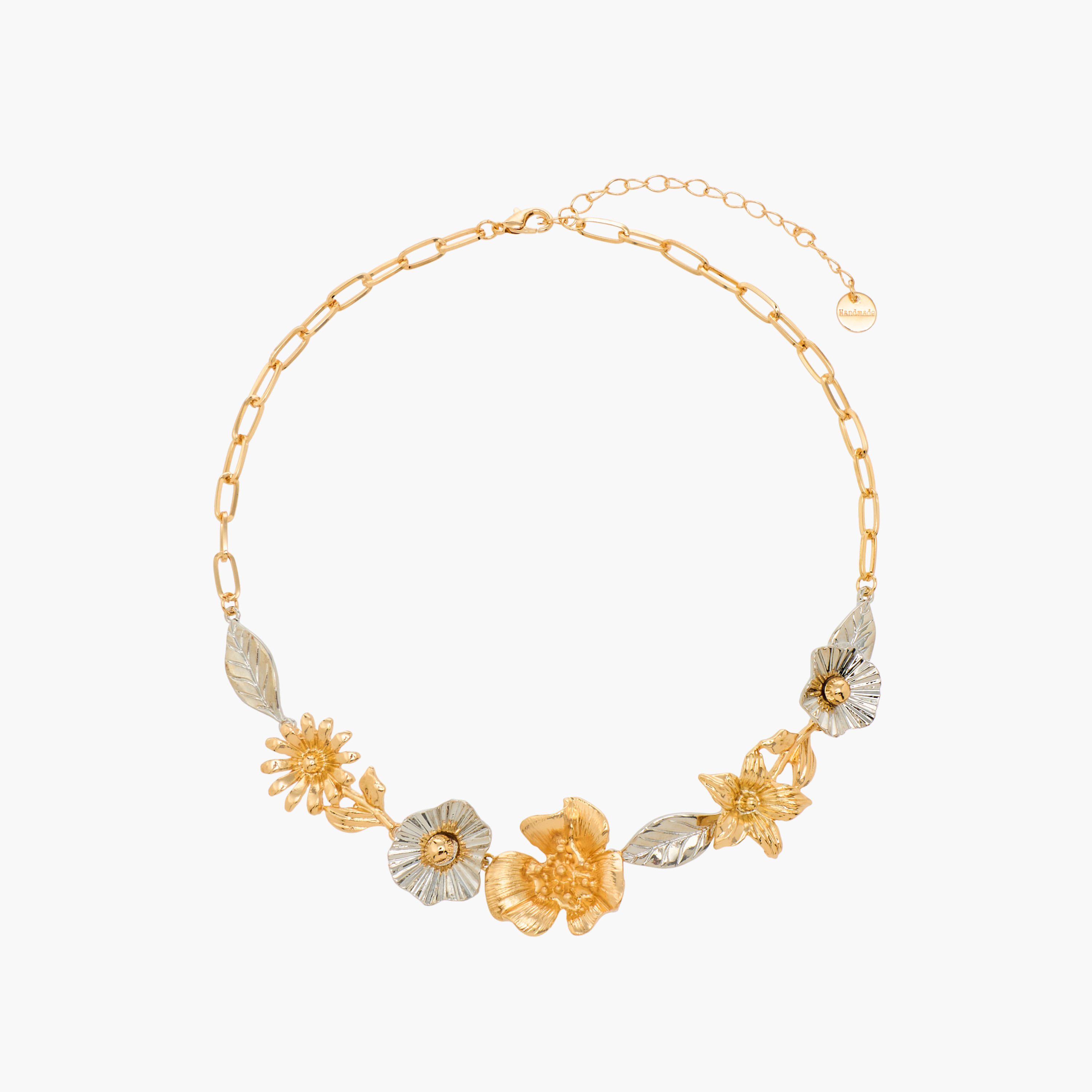 عقد بلون ذهبي وزينة أزهار-women-watchesandjewellery-jewellery-necklacesandpendants-image-1